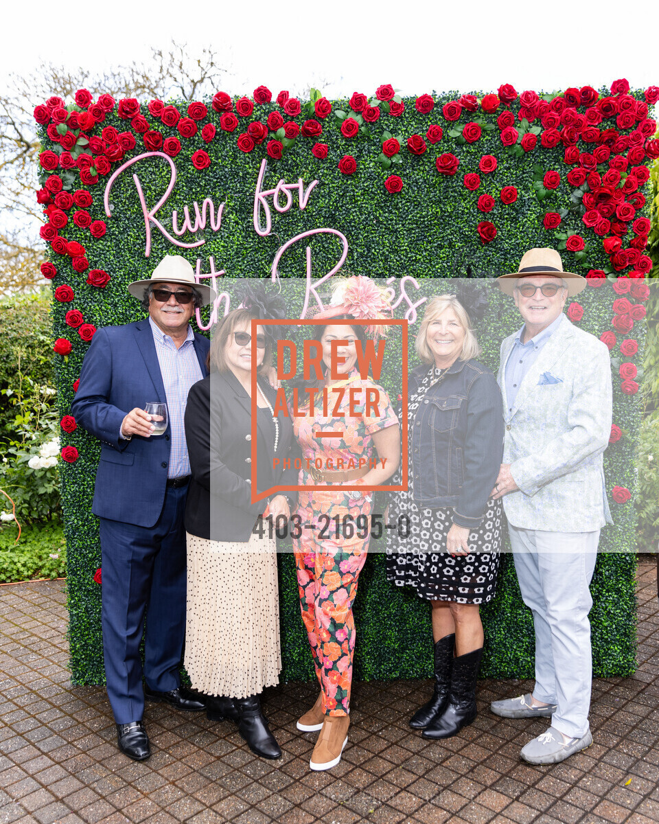 Helen Iniguez, Annette Alvarez Peters, Gretchen Sapen, Kevin Sapen, Kendall Jackson's 2023 Kentucky Derby Party, Kendall-Jackson Wine Estate & Gardens. 5007 Fulton Rd, Santa Rosa, CA 95403 US, May 4th, 2024, Photo #4103-21695-0 Helen Iniguez, Annette Alvarez Peters, Gretchen Sapen, Kevin Sapen, Photo #4103-21695-0