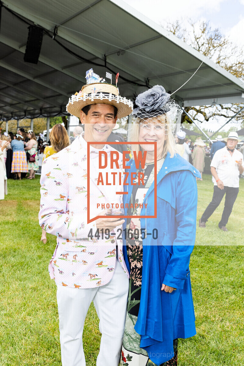 Jack Ackerman, Melody Ackerman, Kendall Jackson's 2023 Kentucky Derby Party, Kendall-Jackson Wine Estate & Gardens. 5007 Fulton Rd, Santa Rosa, CA 95403 US, May 4th, 2024, Photo #4419-21695-0 Jack Ackerman, Melody Ackerman, Photo #4419-21695-0