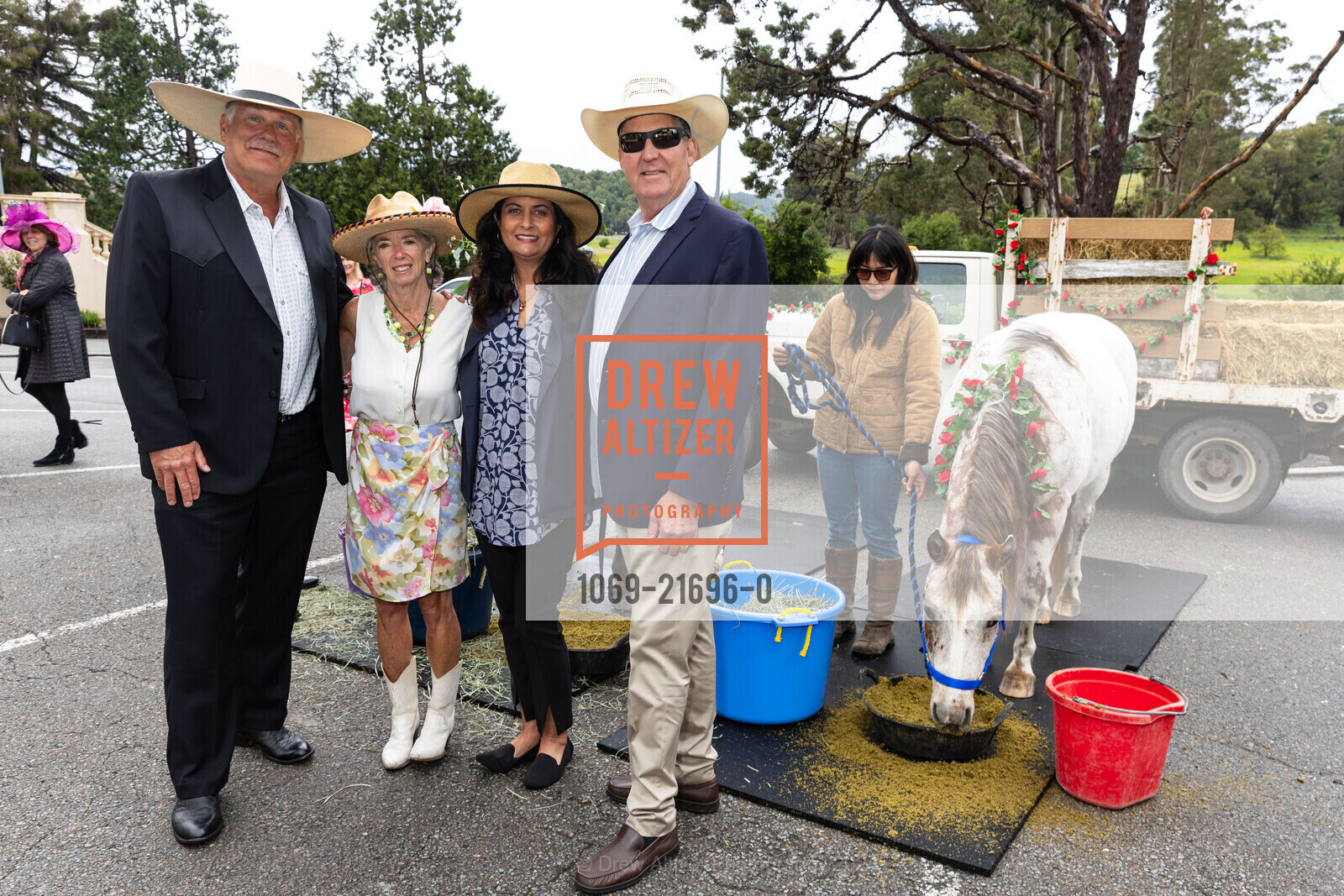 Michael Thoresen, Sue Robbins, Lisa Gilmore, Pete Gilmore, Catholic Charities Kentucky Derby Day, St. Vincent’s School for Boys | Catholic Charities. 1 St Vincent Dr, San Rafael, CA 94903, United States, May 4th, 2024, Photo #1069-21696-0 Michael Thoresen, Sue Robbins, Lisa Gilmore, Pete Gilmore, Photo #1069-21696-0