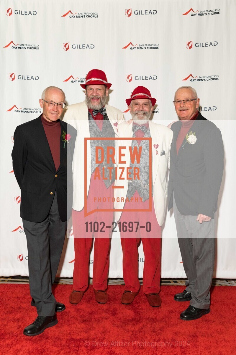 Les Partridge, David Laudon, Randy Laroche, Gary Demyen, SF Gay Men's Chorus CRESCENDO GALA, The Westin St. Francis San Francisco on Union Square. 335 Powell St, San Francisco, CA 94102, United States, May 4th, 2024, Photo #1102-21697-0 Les Partridge, David Laudon, Randy Laroche, Gary Demyen, Photo #1102-21697-0