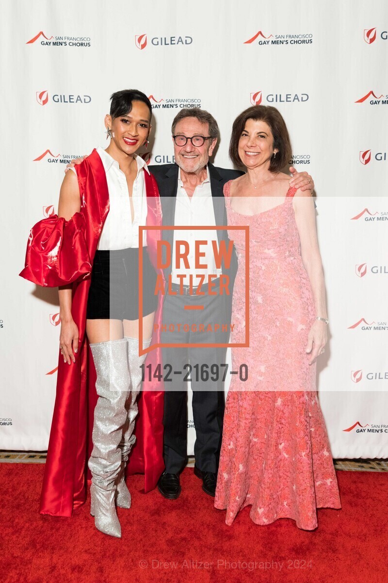 Vinney Le, Danny Alterman, Judith Alterman, SF Gay Men's Chorus CRESCENDO GALA, The Westin St. Francis San Francisco on Union Square. 335 Powell St, San Francisco, CA 94102, United States, May 4th, 2024, Photo #1142-21697-0 Vinney Le, Danny Alterman, Judith Alterman, Photo #1142-21697-0