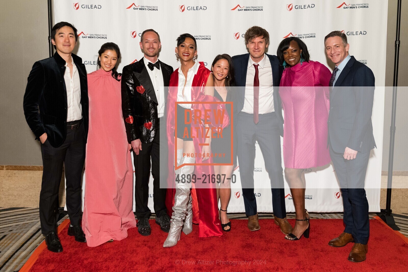 Elliott Lui, Priscilla Chan, Andy Wheeler, Vinney Lê, Bethany Tsui, Gustaf Alströmer, Leti Light, Jeremy Geffen, SF Gay Men's Chorus CRESCENDO GALA, The Westin St. Francis San Francisco on Union Square. 335 Powell St, San Francisco, CA 94102, United States, May 4th, 2024, Photo #4899-21697-0 Elliott Lui, Priscilla Chan, Andy Wheeler, Vinney Lê, Bethany Tsui, Gustaf Alströmer, Leti Light, Jeremy Geffen, Photo #4899-21697-0