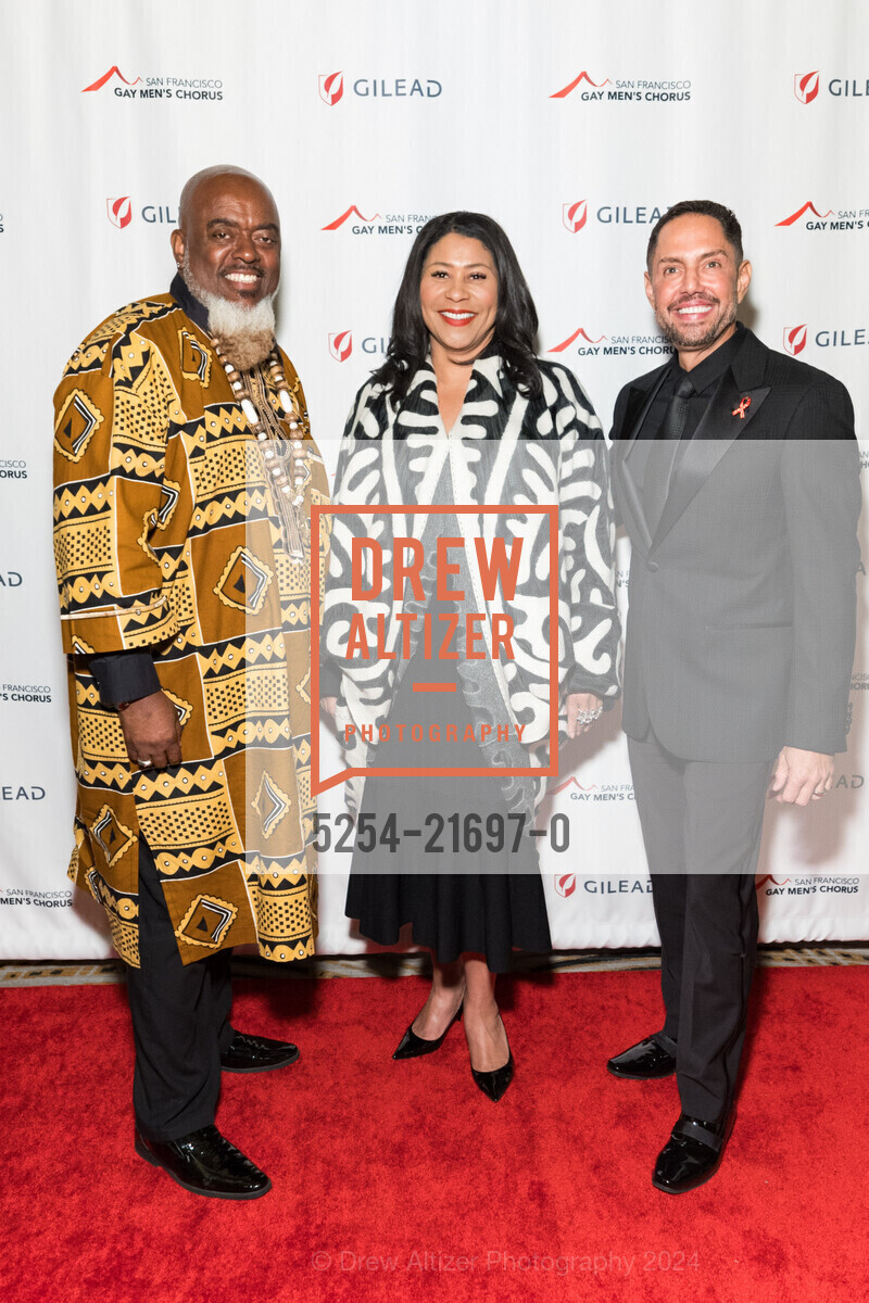 Terrance Kelly, London Breed, Chris Verdugo, SF Gay Men's Chorus CRESCENDO GALA, The Westin St. Francis San Francisco on Union Square. 335 Powell St, San Francisco, CA 94102, United States, May 4th, 2024, Photo #5254-21697-0 Terrance Kelly, London Breed, Chris Verdugo, Photo #5254-21697-0