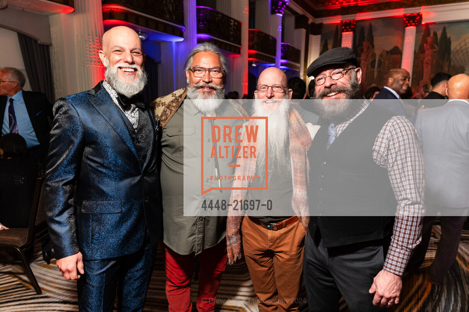Angelo Cilia, Deno Marcum, Michael Cooper, Mike Para, SF Gay Men's Chorus CRESCENDO GALA, The Westin St. Francis San Francisco on Union Square. 335 Powell St, San Francisco, CA 94102, United States, May 4th, 2024, Photo #4448-21697-0 Angelo Cilia, Deno Marcum, Michael Cooper, Mike Para, Photo #4448-21697-0