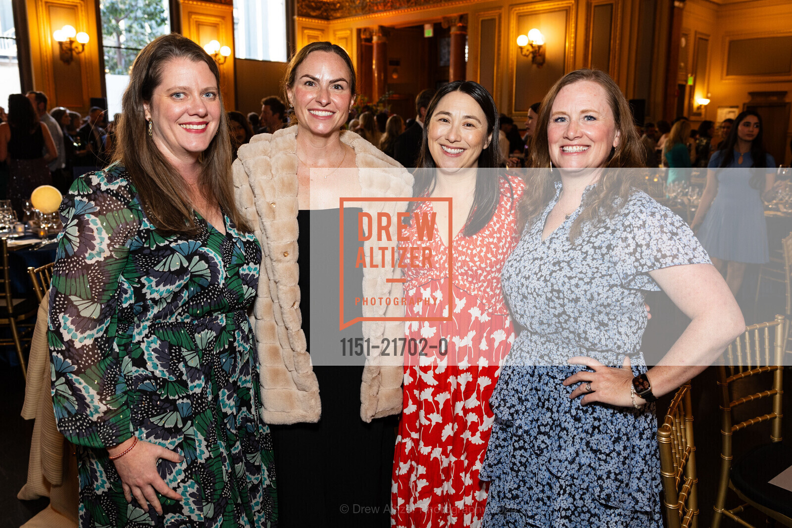 Lauren Thornhill, Courtney Peter, Sara Tresslar, Josselyn Eccleston, Compass Family Services Gala 2024, The Hibernia. 1 Jones St, San Francisco, CA 94102, May 7th, 2024, Photo #1151-21702-0 Lauren Thornhill, Courtney Peter, Sara Tresslar, Josselyn Eccleston, Photo #1151-21702-0