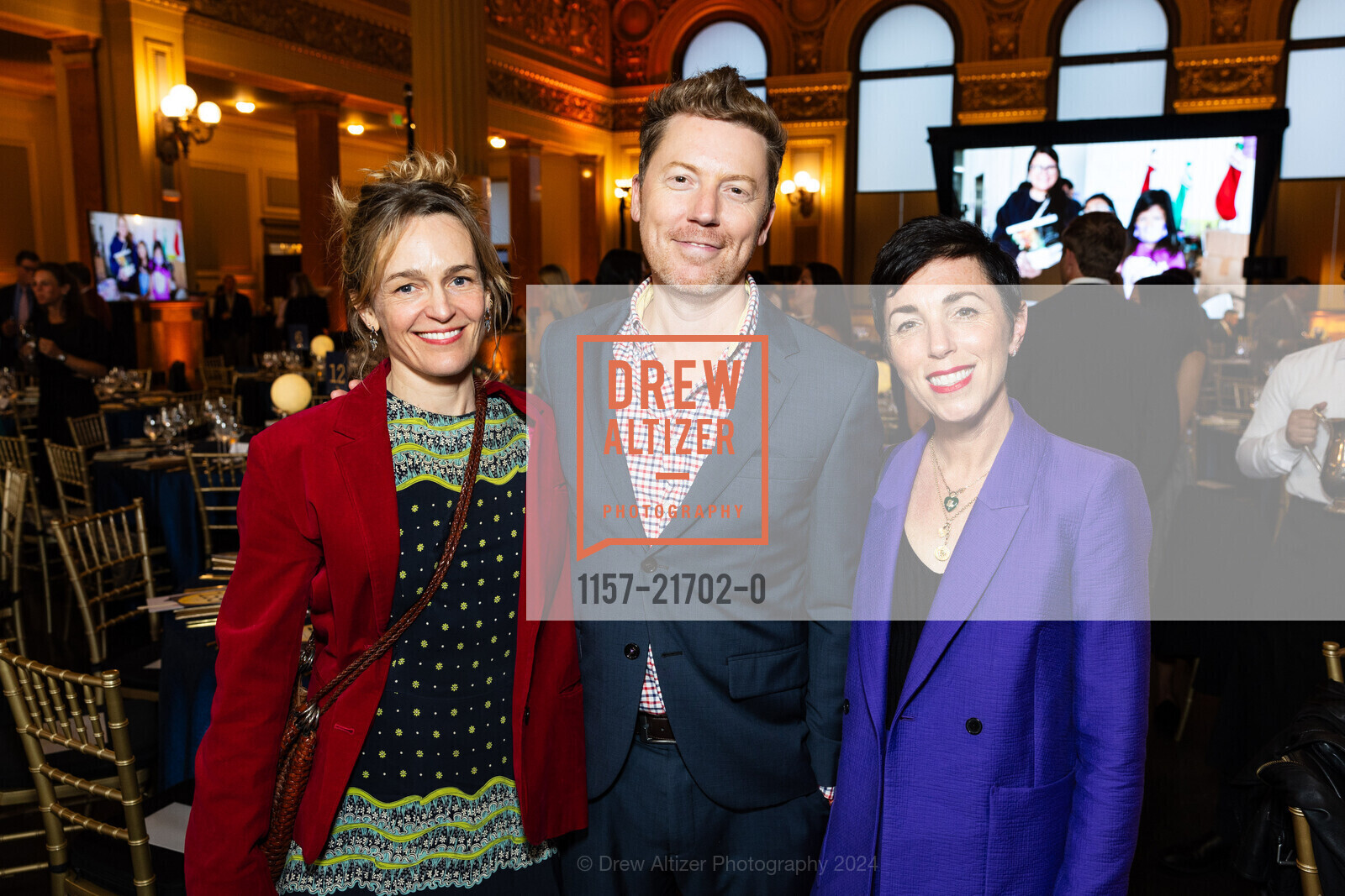 Amy Standen, Chris Colin, Anne Wintroub, Compass Family Services Gala 2024, The Hibernia. 1 Jones St, San Francisco, CA 94102, May 7th, 2024, Photo #1157-21702-0 Amy Standen, Chris Colin, Anne Wintroub, Photo #1157-21702-0