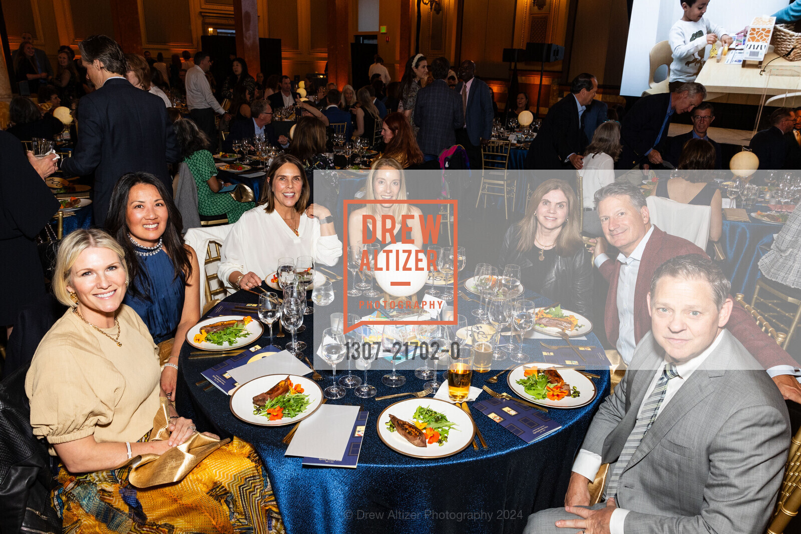 Heidi Myers, Yvette Tam, Peggy Galeb, Theresa Jackson, Martina Lauterbach, Eric Lauterbach, Steve Myers, Compass Family Services Gala 2024, The Hibernia. 1 Jones St, San Francisco, CA 94102, May 7th, 2024, Photo #1307-21702-0 Heidi Myers, Yvette Tam, Peggy Galeb, Theresa Jackson, Martina Lauterbach, Eric Lauterbach, Steve Myers, Photo #1307-21702-0