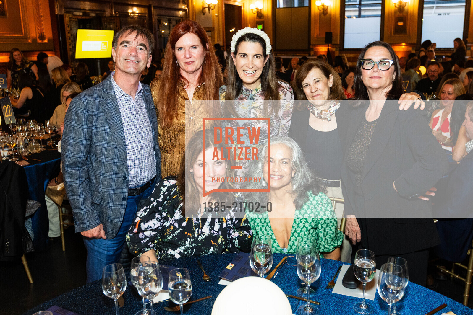 Steven Dinkelspiel, Gabrielle Toledano, Porter Gale, Tina Sharkey, Anita Motwani, Laurie Isenberg, Frances Dinkelspiel, Compass Family Services Gala 2024, The Hibernia. 1 Jones St, San Francisco, CA 94102, May 7th, 2024, Photo #1385-21702-0 Steven Dinkelspiel, Gabrielle Toledano, Porter Gale, Tina Sharkey, Anita Motwani, Laurie Isenberg, Frances Dinkelspiel, Photo #1385-21702-0