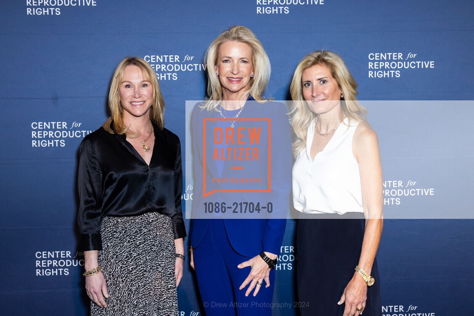 Alison Douglas, Amy Metzler Ritter, Caroline Sebastiani, Center for Reproductive Rights San Francisco Benefit 2024, Fairmont San Francisco. 950 Mason St, SF, CA 94108 US, May 8th, 2024, Photo #1086-21704-0 Alison Douglas, Amy Metzler Ritter, Caroline Sebastiani, Photo #1086-21704-0