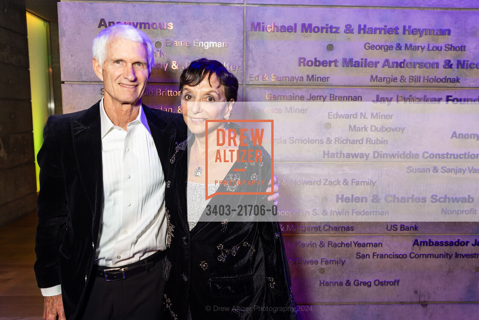 Don Matthews, Barbara Tomber, SFJAZZ Gala 2024 Honoring Patti Austin, SFJAZZ. 201 Franklin St, San Francisco, CA 94102, United States, May 9th, 2024, Photo #3403-21706-0 Don Matthews, Barbara Tomber, Photo #3403-21706-0