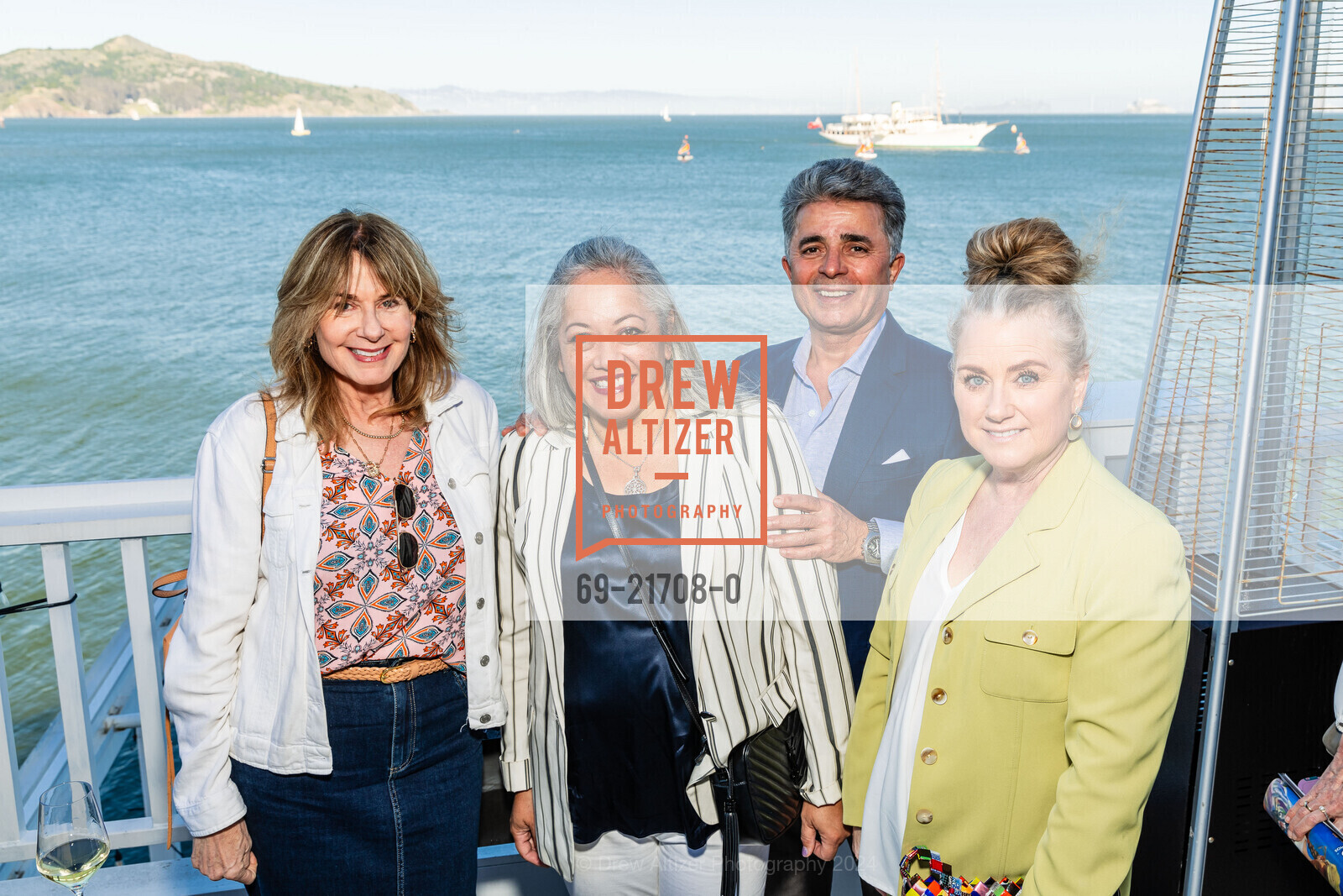 Audrey Shapiro, Leigh Bakhtiari, Hossein Bakhtiari, Stephanie Koehler, MarinLiving x Dita's 2024, Ditas. 562 Bridgeway, Sausalito, CA 94965, May 9th, 2024, Photo #69-21708-0 Audrey Shapiro, Leigh Bakhtiari, Hossein Bakhtiari, Stephanie Koehler, Photo #69-21708-0