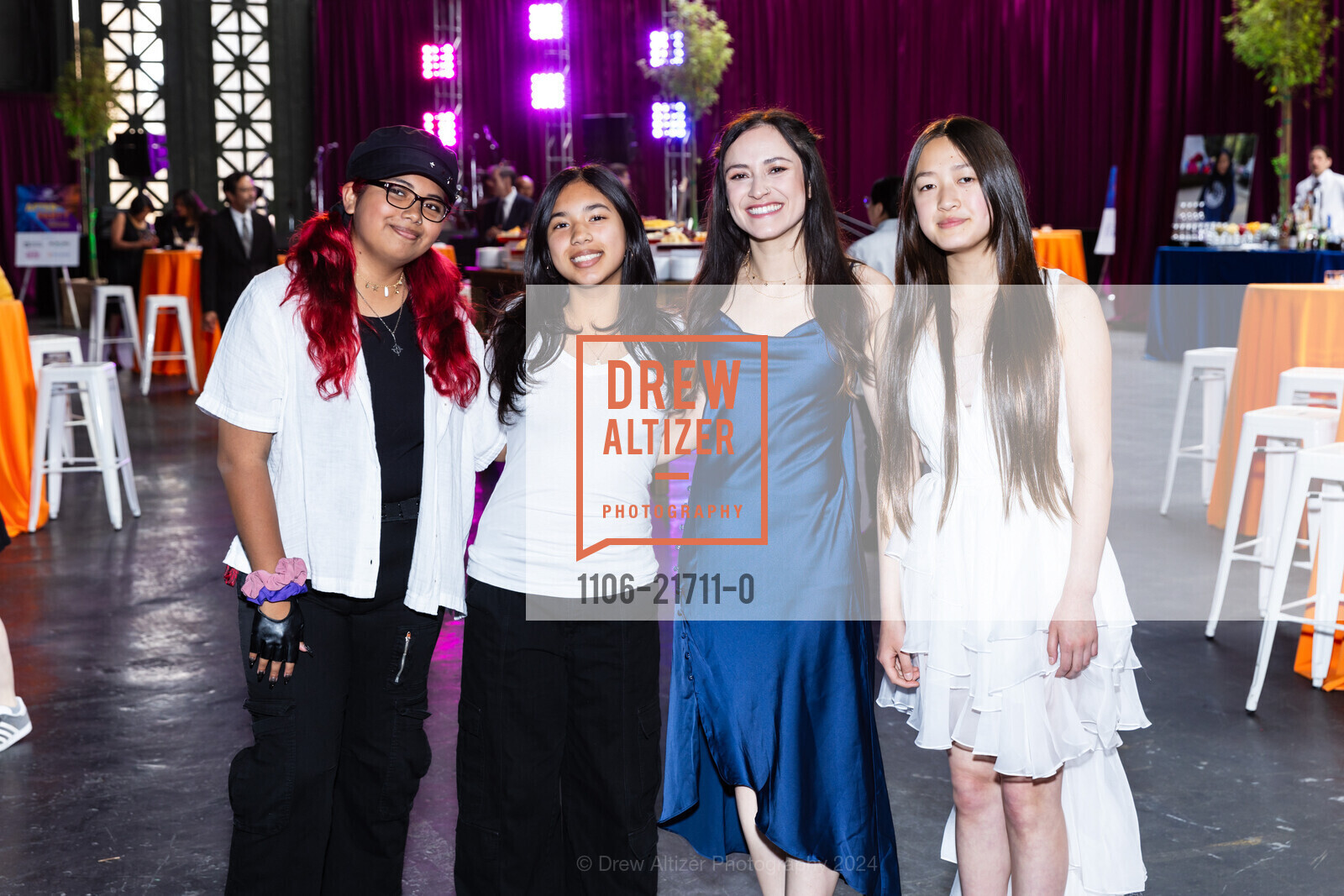 Lisette Lopez, Bella Navarrete, Chloe Bari, Zoe Pan, Boys and Girls Club of SF 2024 Gala, Don Fisher Clubhouse. 380 Fulton St, SF, CA 94102 US, May 11th, 2024, Photo #1106-21711-0 Lisette Lopez, Bella Navarrete, Chloe Bari, Zoe Pan, Photo #1106-21711-0