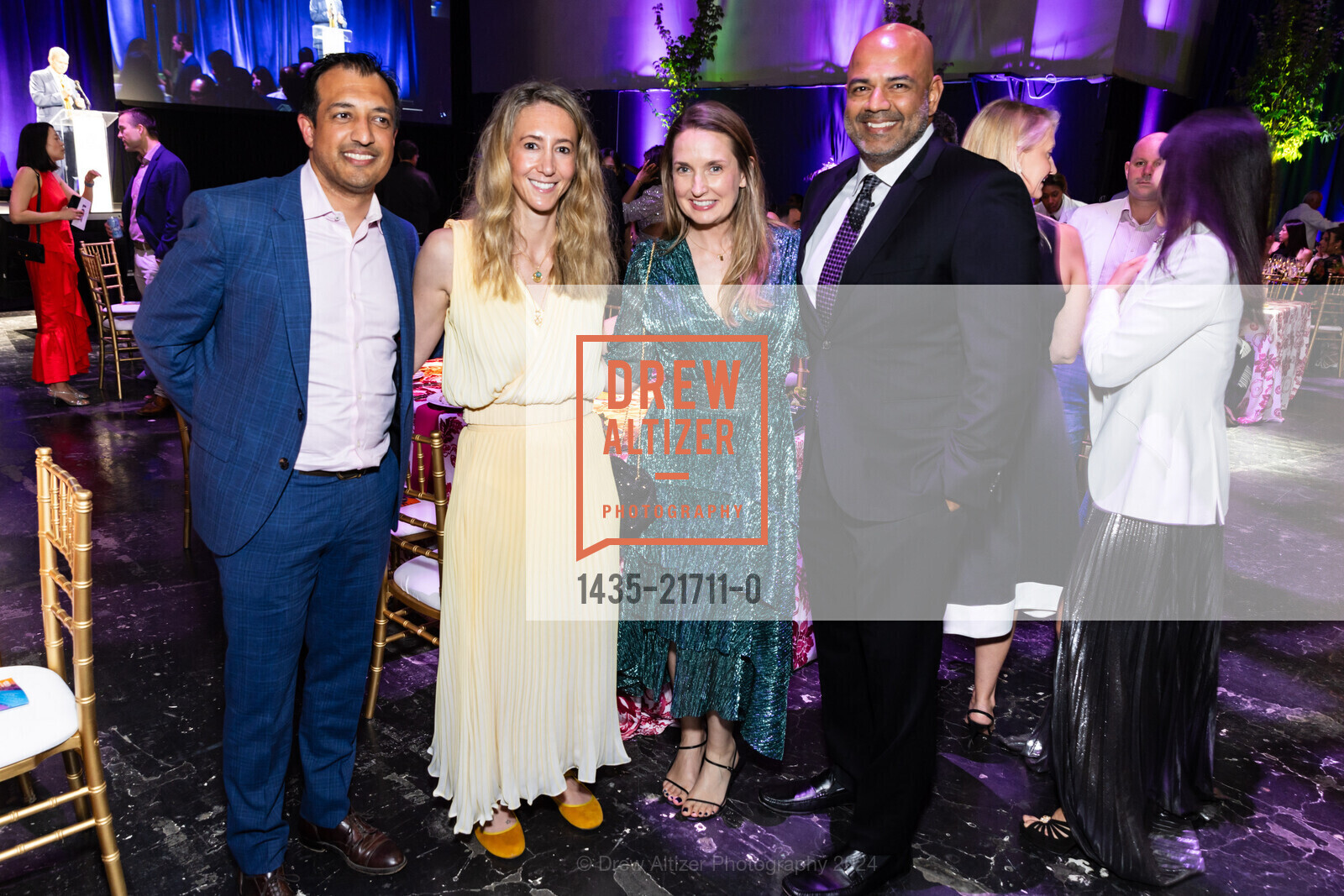 Sameer Narang, Amber Tennant, Emma Rodgers, Maher Gandhi, Boys and Girls Club of SF 2024 Gala, Don Fisher Clubhouse. 380 Fulton St, SF, CA 94102 US, May 11th, 2024, Photo #1435-21711-0 Sameer Narang, Amber Tennant, Emma Rodgers, Maher Gandhi, Photo #1435-21711-0