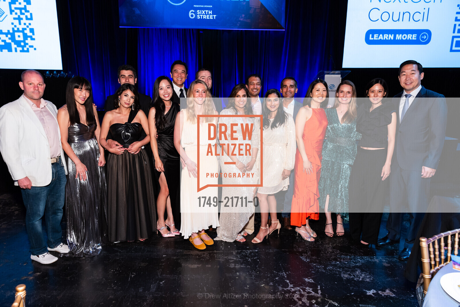 Myles Kim, Suzanne Kim, Emily Chen, Amber Tennant, AJ Tennant, Neha Jogani Narang, Sameer Narang, Parul Somani, Ash Somani, Grace Chow, Emma Rodgers, Jane Kim, Boys and Girls Club of SF 2024 Gala, Don Fisher Clubhouse. 380 Fulton St, SF, CA 94102 US, May 11th, 2024, Photo #1749-21711-0 Myles Kim, Suzanne Kim, Emily Chen, Amber Tennant, AJ Tennant, Neha Jogani Narang, Sameer Narang, Parul Somani, Ash Somani, Grace Chow, Emma Rodgers, Jane Kim, Photo #1749-21711-0