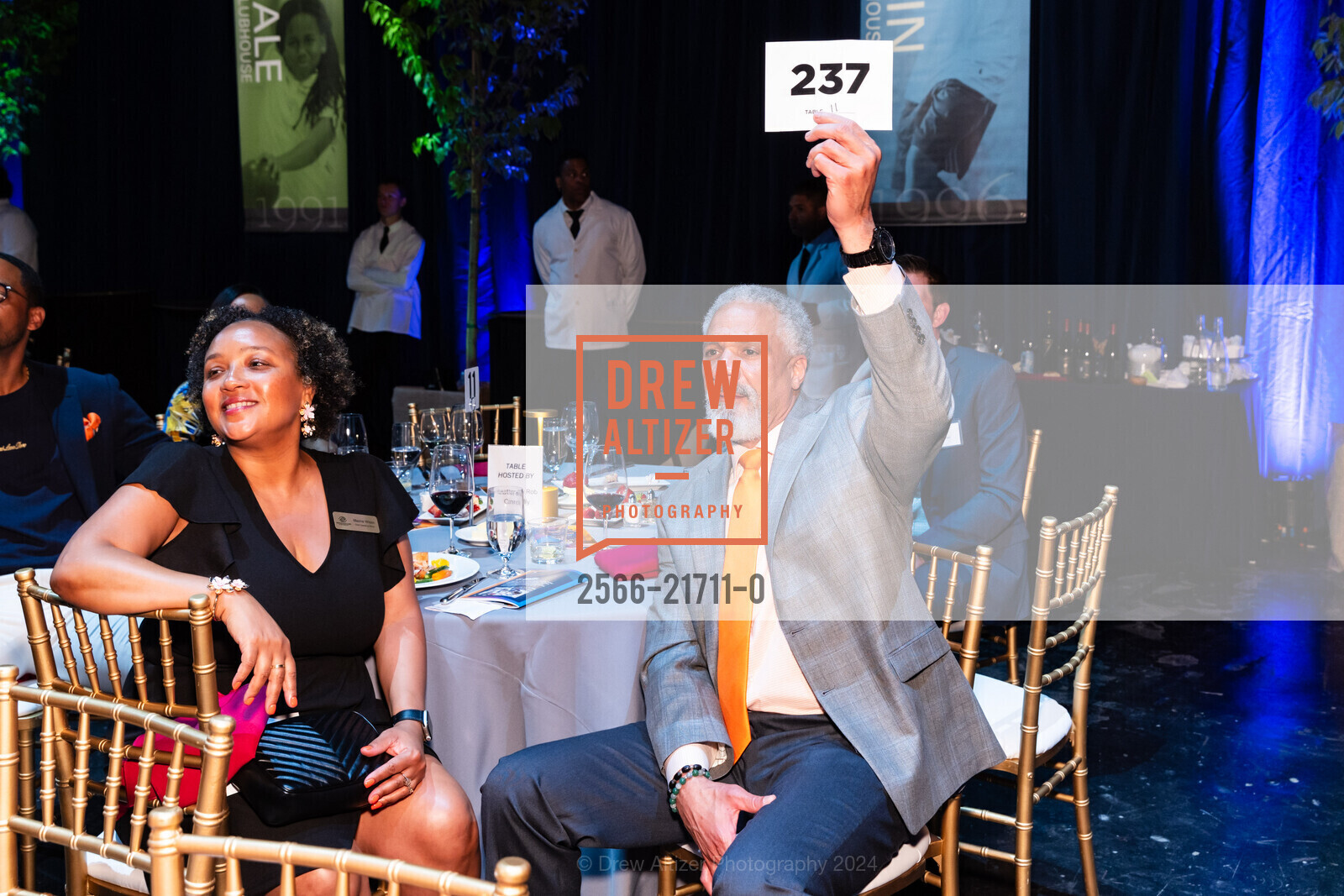Maxine Wilson, Michael Dunn, Boys and Girls Club of SF 2024 Gala, Don Fisher Clubhouse. 380 Fulton St, SF, CA 94102 US, May 11th, 2024, Photo #2566-21711-0 Maxine Wilson, Michael Dunn, Photo #2566-21711-0