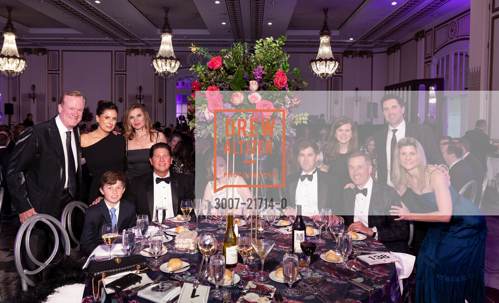 Mark Whiting, Mason, Terra Sollman, Brigitta Whiting, Erich Sollman, Laura Larsen, Sloan Larsen Jr., Megan Bruno, Michael Bruno, David Denning, Bridget Denning, RAPHAEL HOUSE’S Black & White Gala, Palace Hotel, a Luxury Collection Hotel. 2 New Montgomery St, SF, CA 94105 US, May 11th, 2024, Photo #3007-21714-0 Mark Whiting, Mason, Terra Sollman, Brigitta Whiting, Erich Sollman, Laura Larsen, Sloan Larsen Jr., Megan Bruno, Michael Bruno, David Denning, Bridget Denning, Photo #3007-21714-0