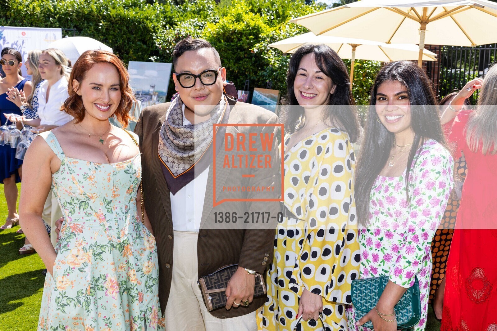 Jen Thomas, Luciano Barajas, Mel Alba, Mari Balarchi, PARCA Auxiliary Annual Luncheon, Private Residence, May 15th, 2024, Photo #1386-21717-0 Jen Thomas, Luciano Barajas, Mel Alba, Mari Balarchi, Photo #1386-21717-0
