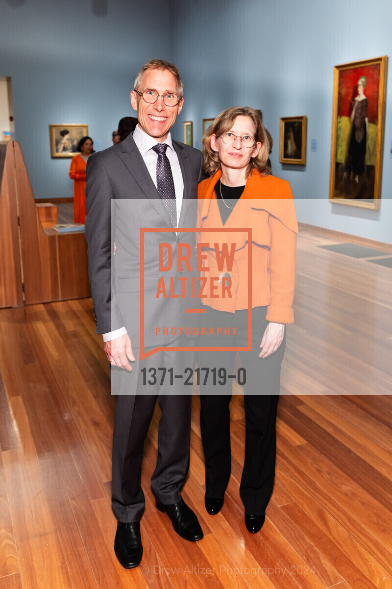 Anders Nancke-Krogh, Nina Nancke-Krogh, American Beauty (Osher Collection) Donor Reception, de Young Museum. 50 Hagiwara Tea Garden Dr, SF, CA 94118 US, May 15th, 2024, Photo #1371-21719-0 Anders Nancke-Krogh, Nina Nancke-Krogh, Photo #1371-21719-0
