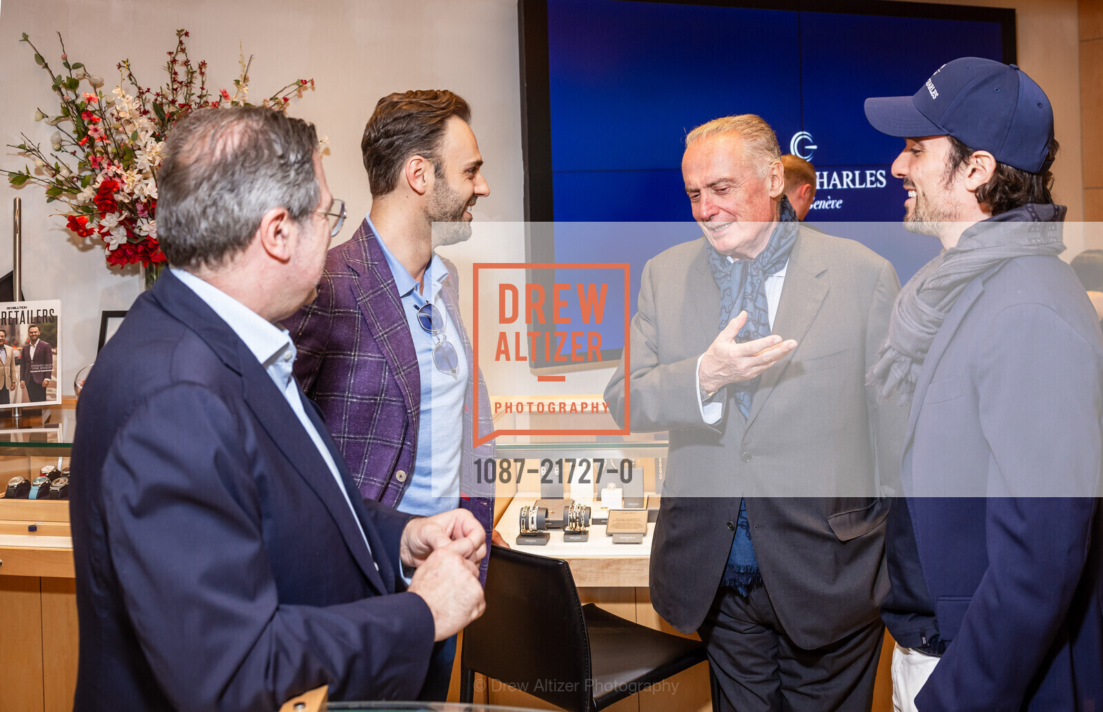 Patrick Ottomani, Jared Silver, Franco Ziviani, Federico Ziviani, Stephen Silver Boutique at Rosewood Sand Hill Present Gerald Charles, Rosewood Sand Hill. 2825 Sand Hill Rd, Menlo Park, CA 94025 US, Photo #1087-21727-0 Patrick Ottomani, Jared Silver, Franco Ziviani, Federico Ziviani, Photo #1087-21727-0