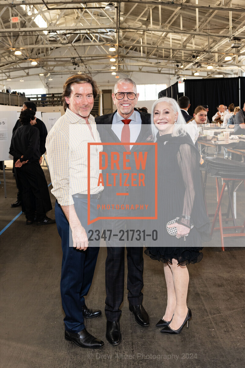 Richard Crocker, Andrew Freeman, Leslie Gibin, Meals on Wheels 36th Annual STAR CHEFS & VINTNERS GALA 2024, Festival Pavilion. Landmark Building C, SF, CA 94123 US, May 19th, 2024, Photo #2347-21731-0 Richard Crocker, Andrew Freeman, Leslie Gibin, Photo #2347-21731-0