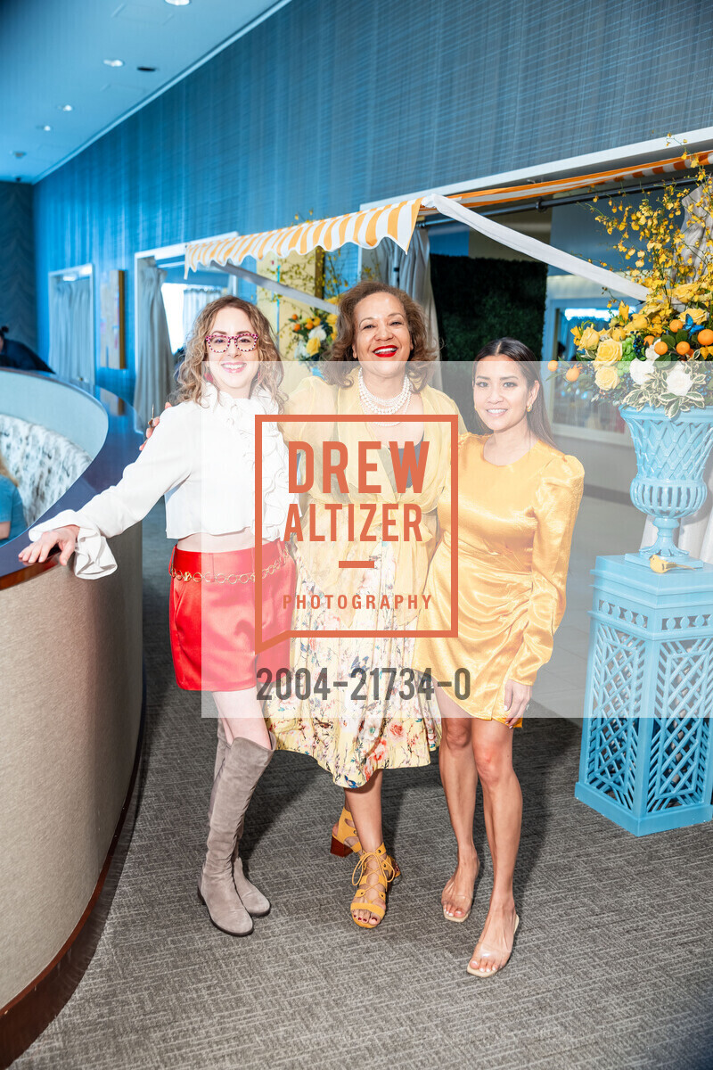 Stephanie Block, Karen Clopton, Lillian Phan, Aubrey Brewster's Yellow Social Southern Brunch, Neiman Marcus, The Rotunda. 150 Stockton St, May 19th, 2024, Photo #2004-21734-0 Stephanie Block, Karen Clopton, Lillian Phan, Photo #2004-21734-0