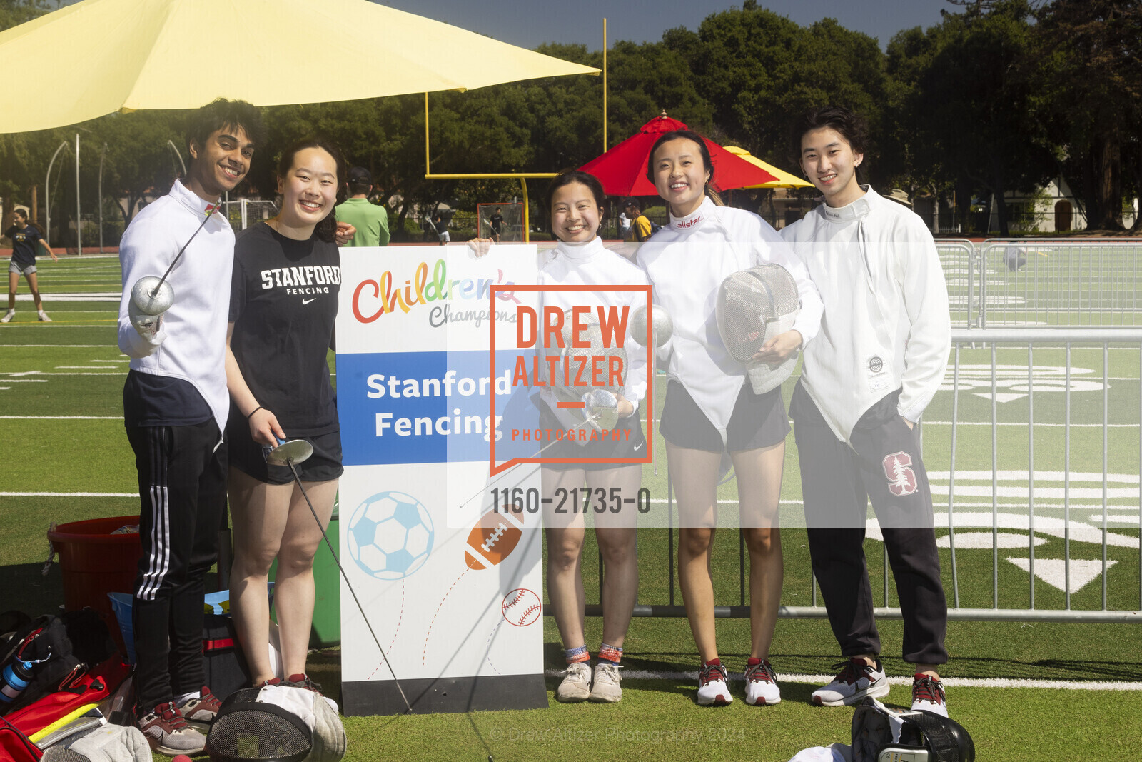 Sanjay Kasi, Joy Yun, Casey Chan, Jeanette Han, Connor Jung, Children's Champions, Palo Alto High School, Football Field. Churchill Ave & Paly Road, May 19th, 2024, Photo #1160-21735-0 Sanjay Kasi, Joy Yun, Casey Chan, Jeanette Han, Connor Jung, Photo #1160-21735-0