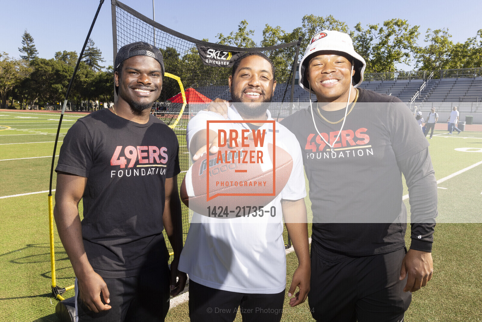 Rashawn Bell, Qujuan Campbell, Ryan Dillard, Children's Champions, Palo Alto High School, Football Field. Churchill Ave & Paly Road, May 19th, 2024, Photo #1424-21735-0 Rashawn Bell, Qujuan Campbell, Ryan Dillard, Photo #1424-21735-0