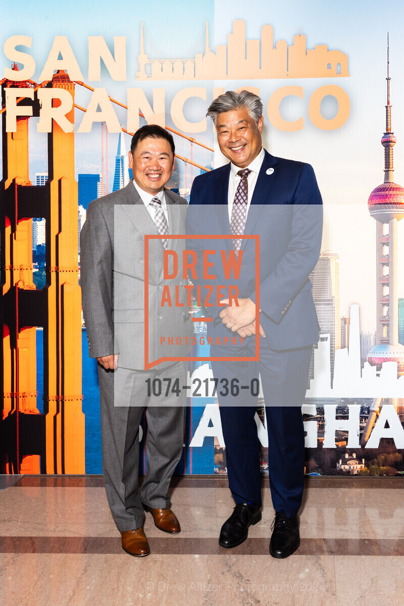Michael Ngin, Rodney Fong, San Francisco-Shanghai Sister City 45th Anniversary Celebration at City Hall, San Francisco City Hall. 1 Dr Carlton B Goodlett Pl, SF, CA 94102 US, May 21st, 2024, Photo #1074-21736-0 Michael Ngin, Rodney Fong, Photo #1074-21736-0