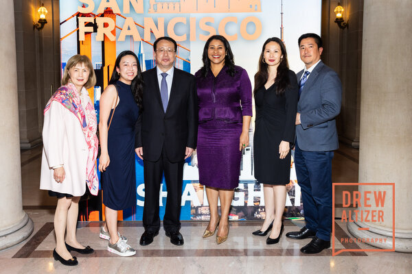 Claudine Cheng, Cally Wong, Shanghai Mayor Gong Zheng, San Francisco Mayor London Breed, Photo #1664-21736-0