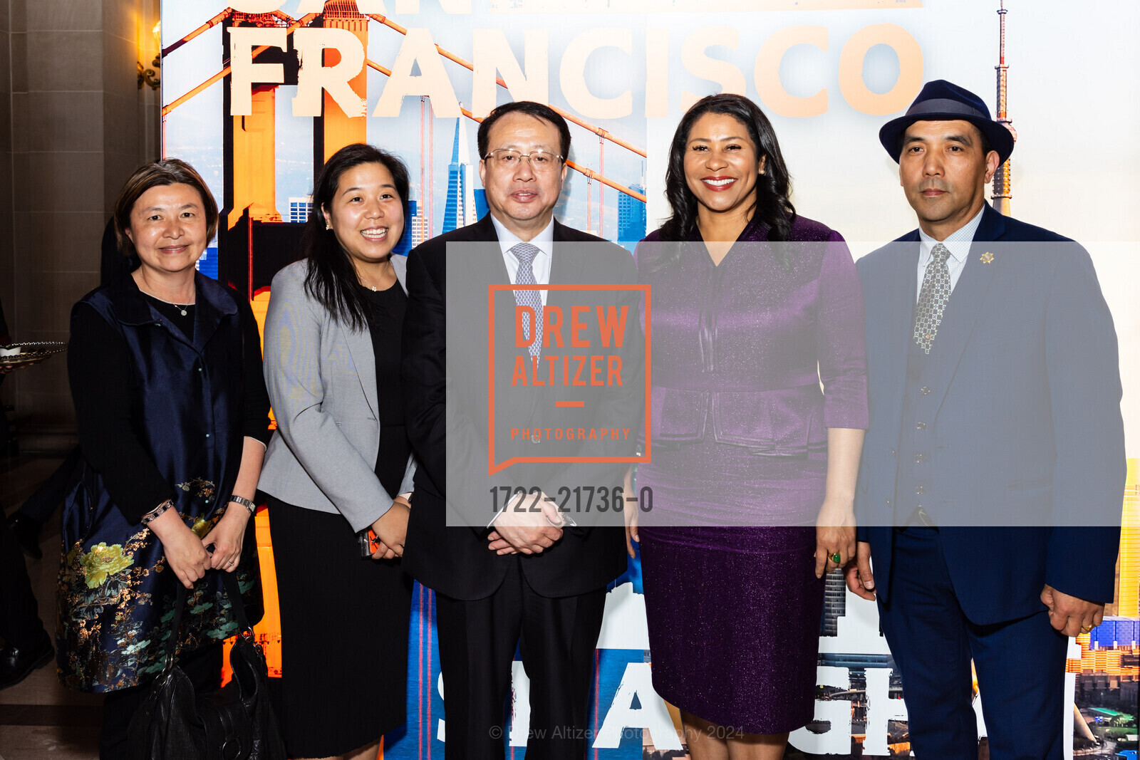 Shanghai Mayor Gong Zheng, San Francisco Mayor London Breed, San Francisco-Shanghai Sister City 45th Anniversary Celebration at City Hall, San Francisco City Hall. 1 Dr Carlton B Goodlett Pl, SF, CA 94102 US, May 21st, 2024, Photo #1722-21736-0 Shanghai Mayor Gong Zheng, San Francisco Mayor London Breed, Photo #1722-21736-0