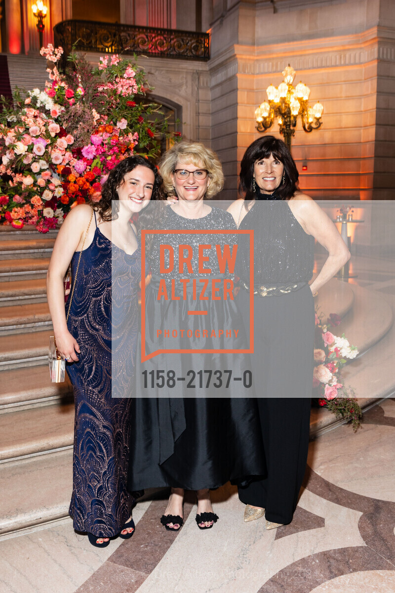 Kate Schlenker, Shelly Schlenker, Nancy Bussani, Humankindness Gala, San Francisco City Hall. 1 Dr Carlton B Goodlett Pl, SF, CA 94102 US, May 22nd, 2024, Photo #1158-21737-0 Kate Schlenker, Shelly Schlenker, Nancy Bussani, Photo #1158-21737-0