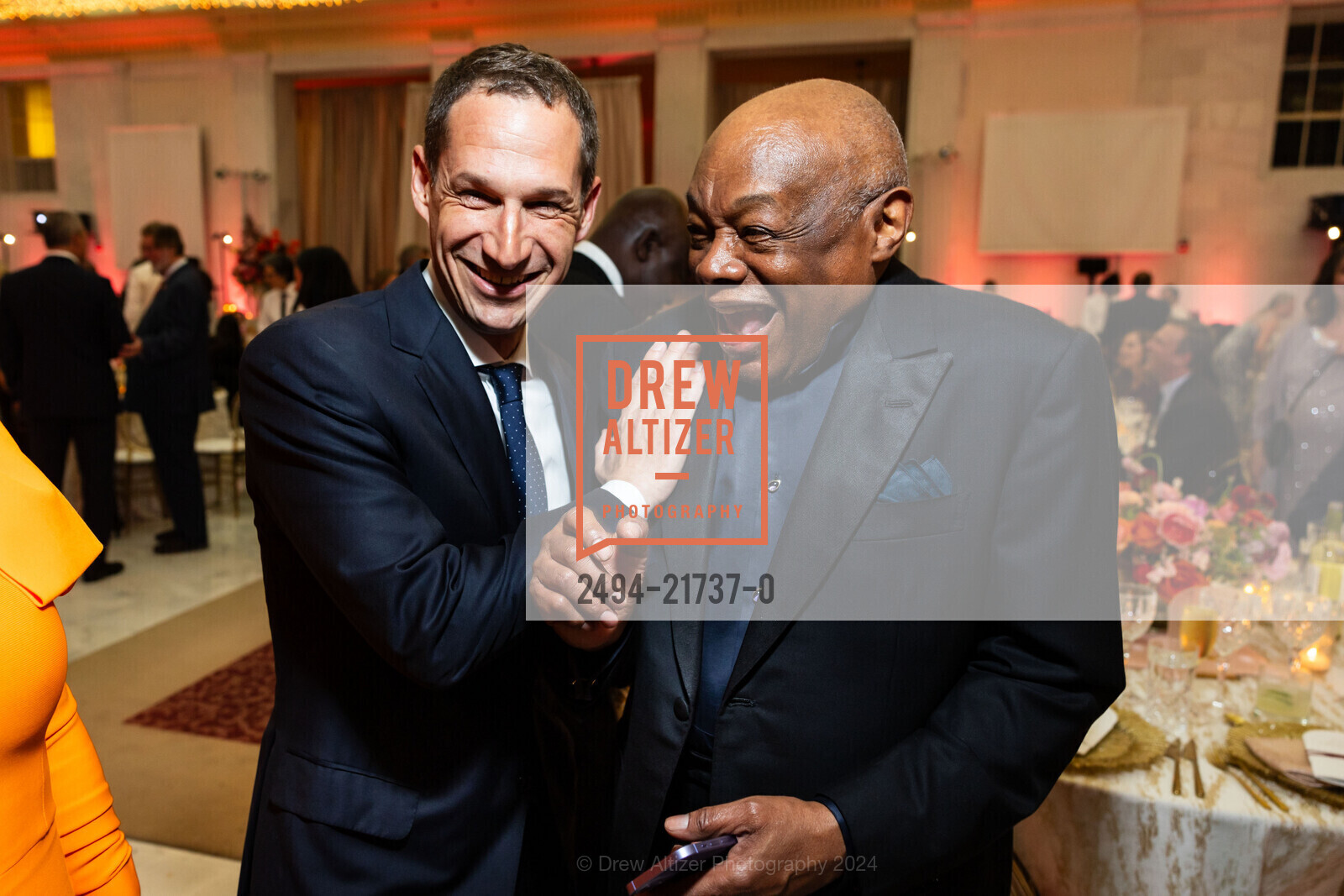 Daniel Lurie, Willie Brown, Humankindness Gala, San Francisco City Hall. 1 Dr Carlton B Goodlett Pl, SF, CA 94102 US, May 22nd, 2024, Photo #2494-21737-0 Daniel Lurie, Willie Brown, Photo #2494-21737-0