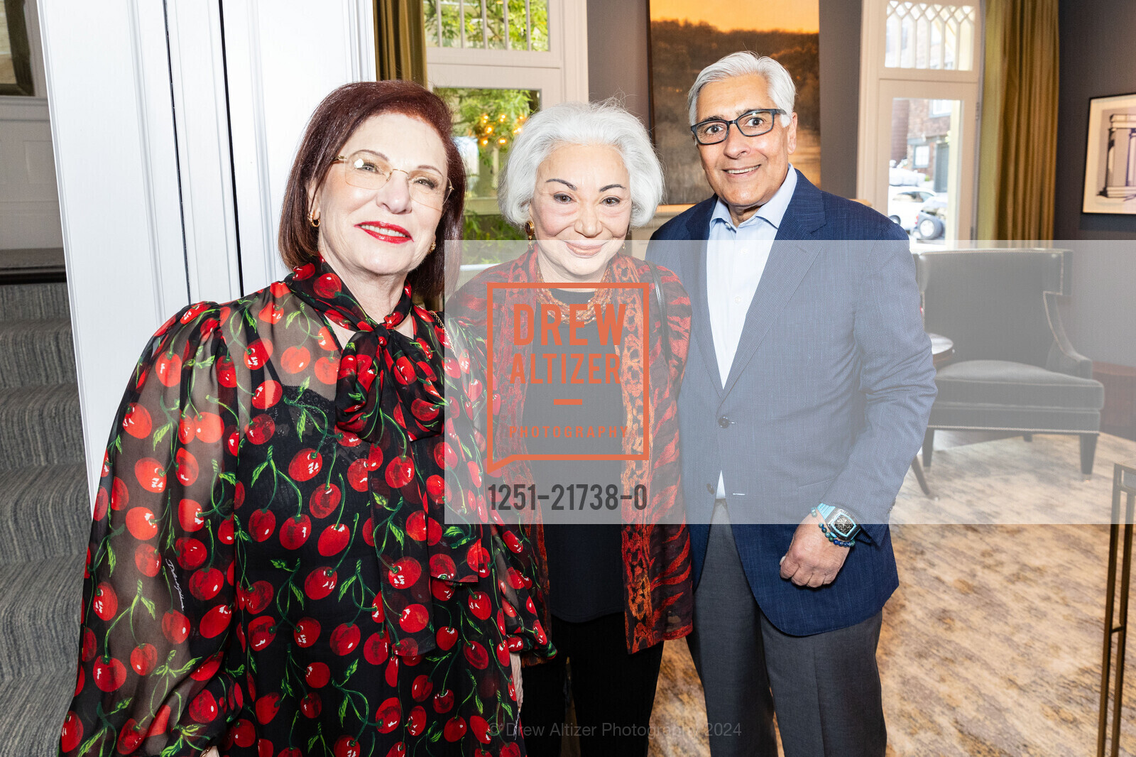 Romana Bracco, Barbara Wolfe, David Shimmon, San Francisco Opera Ball Benefactor Pre-Party 2024, Private Residence, May 22nd, 2024, Photo #1251-21738-0 Romana Bracco, Barbara Wolfe, David Shimmon, Photo #1251-21738-0