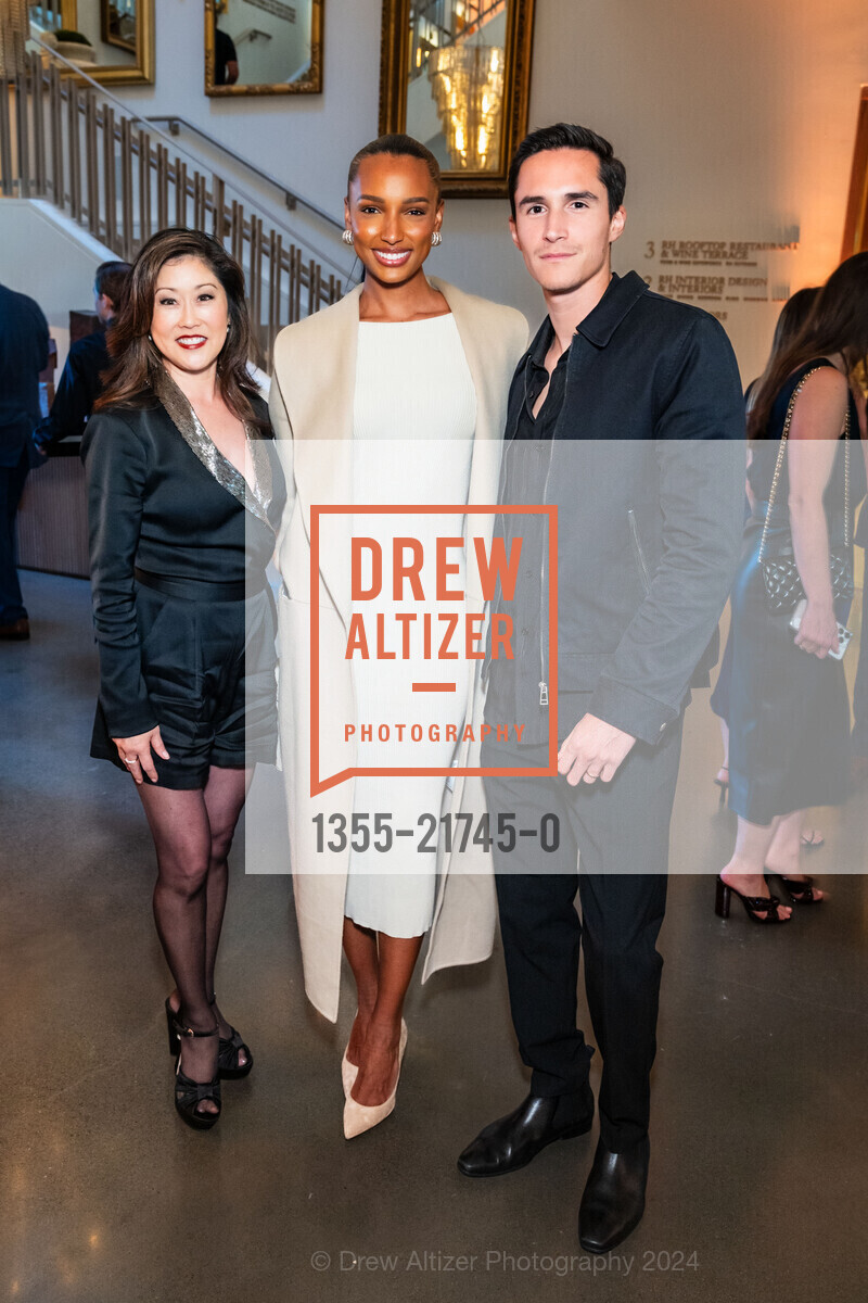 Kristi Yamaguchi, Jasmine Tookes, Juan Borrero, RH Palo Alto Grand Opening Party, Restoration Hardward Palo Alto. 281 University Ave, Palo Alto, May 29th, 2024, Photo #1355-21745-0 Kristi Yamaguchi, Jasmine Tookes, Juan Borrero, Photo #1355-21745-0
