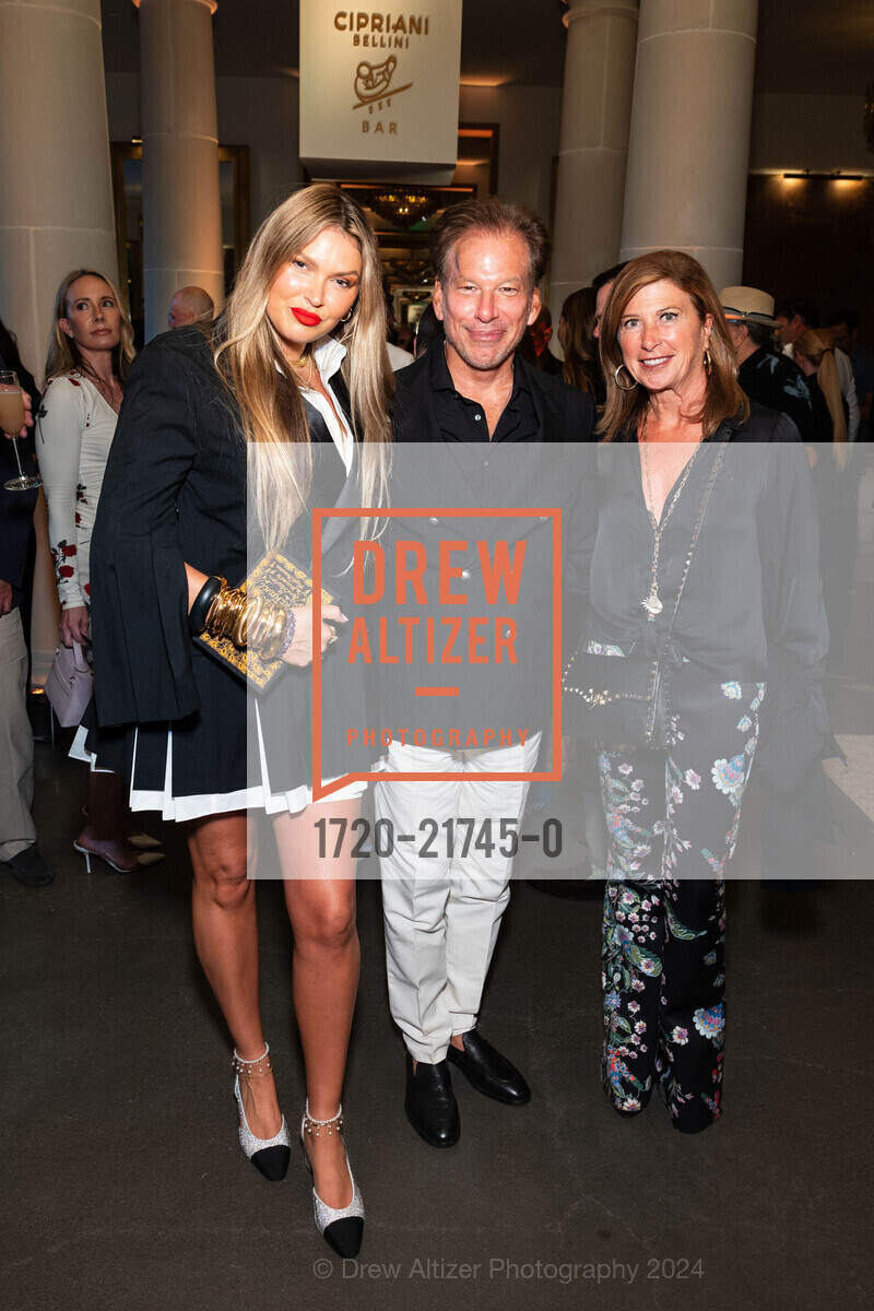 Bella Hunter, Gary Friedman, Joanna Rees, RH Palo Alto Grand Opening Party, Restoration Hardward Palo Alto. 281 University Ave, Palo Alto, May 29th, 2024, Photo #1720-21745-0 Bella Hunter, Gary Friedman, Joanna Rees, Photo #1720-21745-0