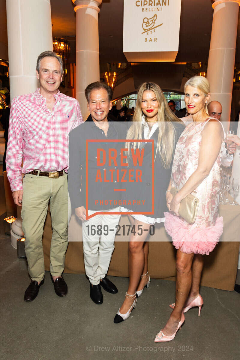 Greg Dias, Gary Friedman, Bella Hunter, Monique Dias, RH Palo Alto Grand Opening Party, Restoration Hardward Palo Alto. 281 University Ave, Palo Alto, May 29th, 2024, Photo #1689-21745-0 Greg Dias, Gary Friedman, Bella Hunter, Monique Dias, Photo #1689-21745-0