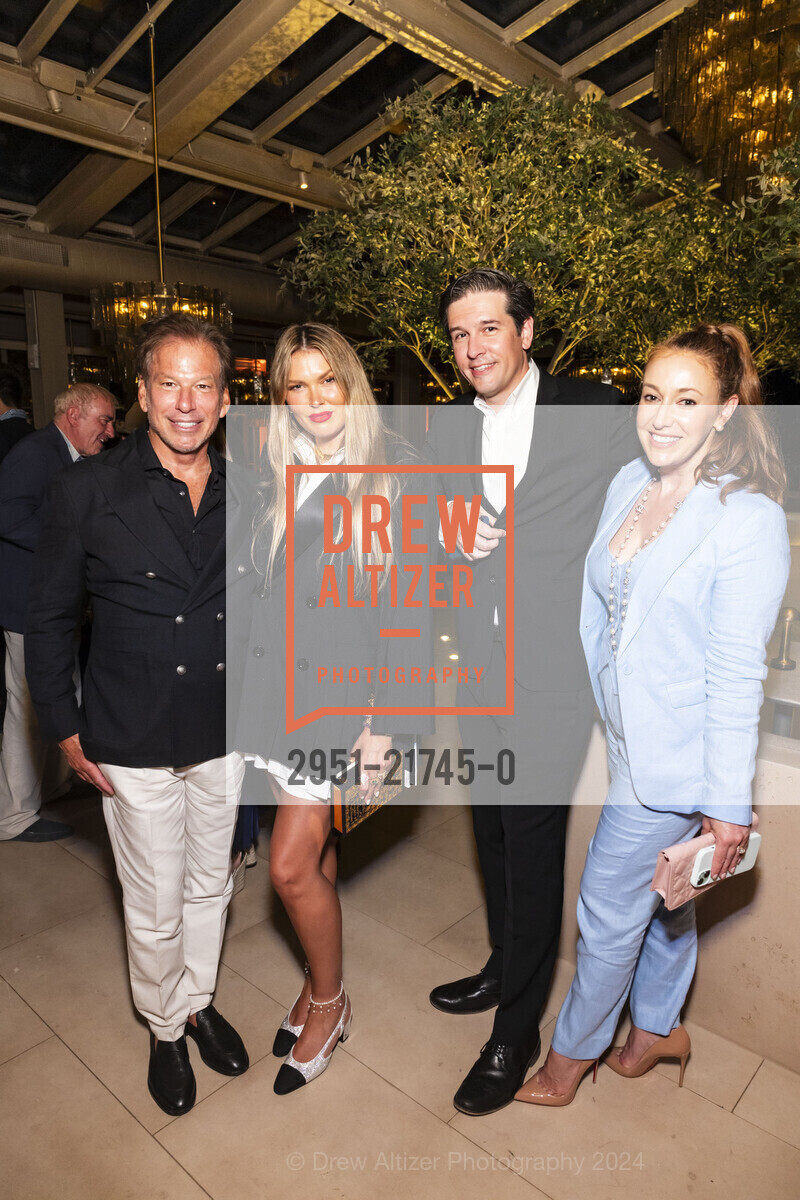 Gary Friedman, Bella Hunter, Schuyler Hudak Prionas, Nick Prionas, RH Palo Alto Grand Opening Party, Restoration Hardward Palo Alto. 281 University Ave, Palo Alto, May 29th, 2024, Photo #2951-21745-0 Gary Friedman, Bella Hunter, Schuyler Hudak Prionas, Nick Prionas, Photo #2951-21745-0