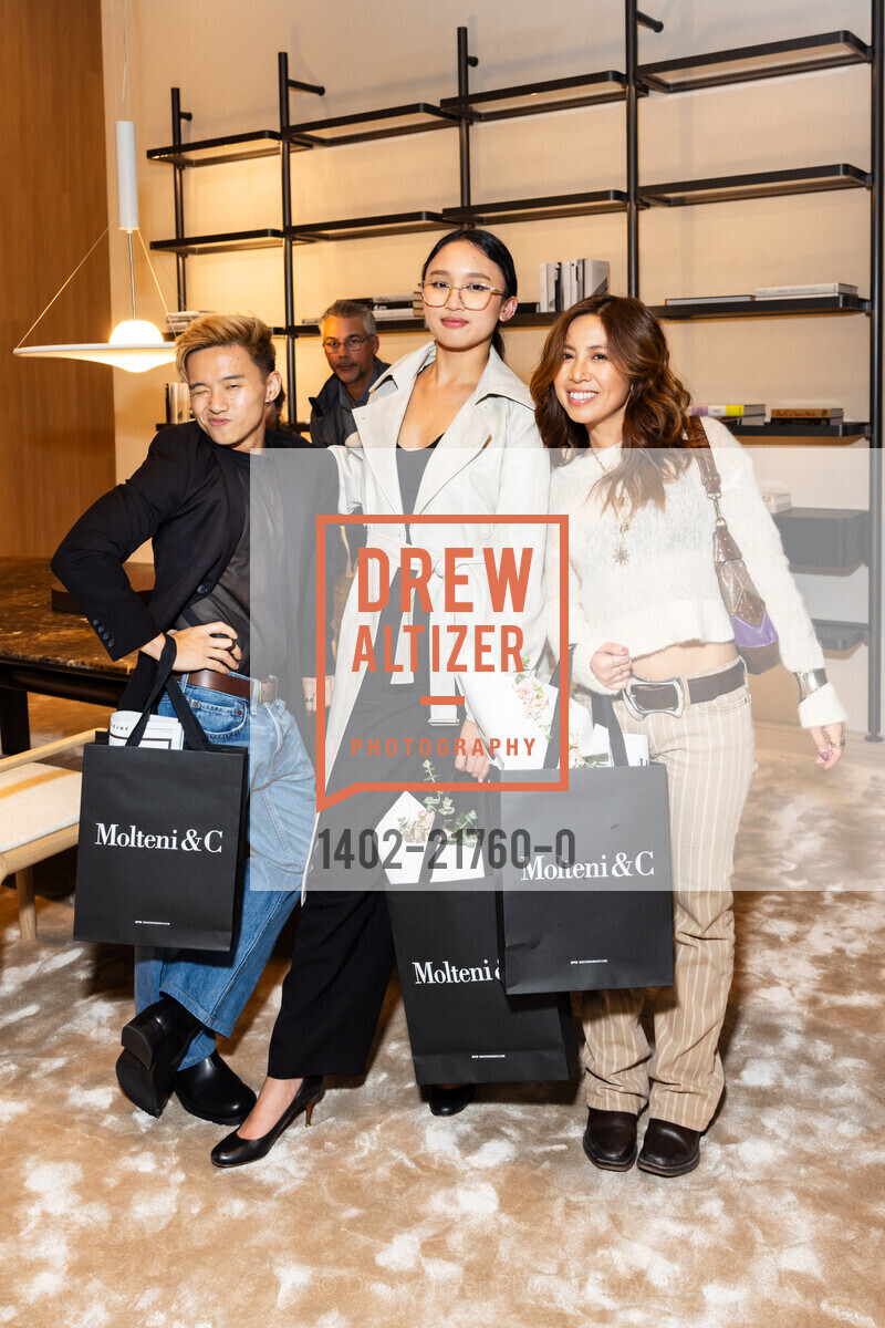 Mark Rosno, Natasha Siapno, Joy Halili, Molteni&C Grand Opening - Flagship Store in San Francisco, Luminaire San Francisco. 128 Utah St, SF, CA 94103 US, June 13th, 2024, Photo #1402-21760-0 Mark Rosno, Natasha Siapno, Joy Halili, Photo #1402-21760-0