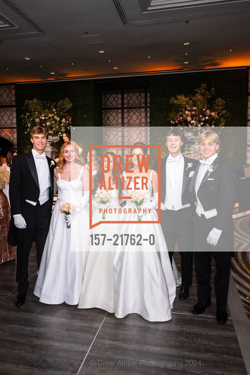 Andrew Sams, Riley Sloan Peterson, Sophia Grace Barker, Reilly Elizabeth Helmer, James Burke, Pierce Anson St. Geme, CPMC Debutante Ball 2024, The Westin St. Francis San Francisco on Union Square. 335 Powell St, SF, CA 94102 US, June 15th, 2024, Photo #157-21762-0 Andrew Sams, Riley Sloan Peterson, Sophia Grace Barker, Reilly Elizabeth Helmer, James Burke, Pierce Anson St. Geme, Photo #157-21762-0