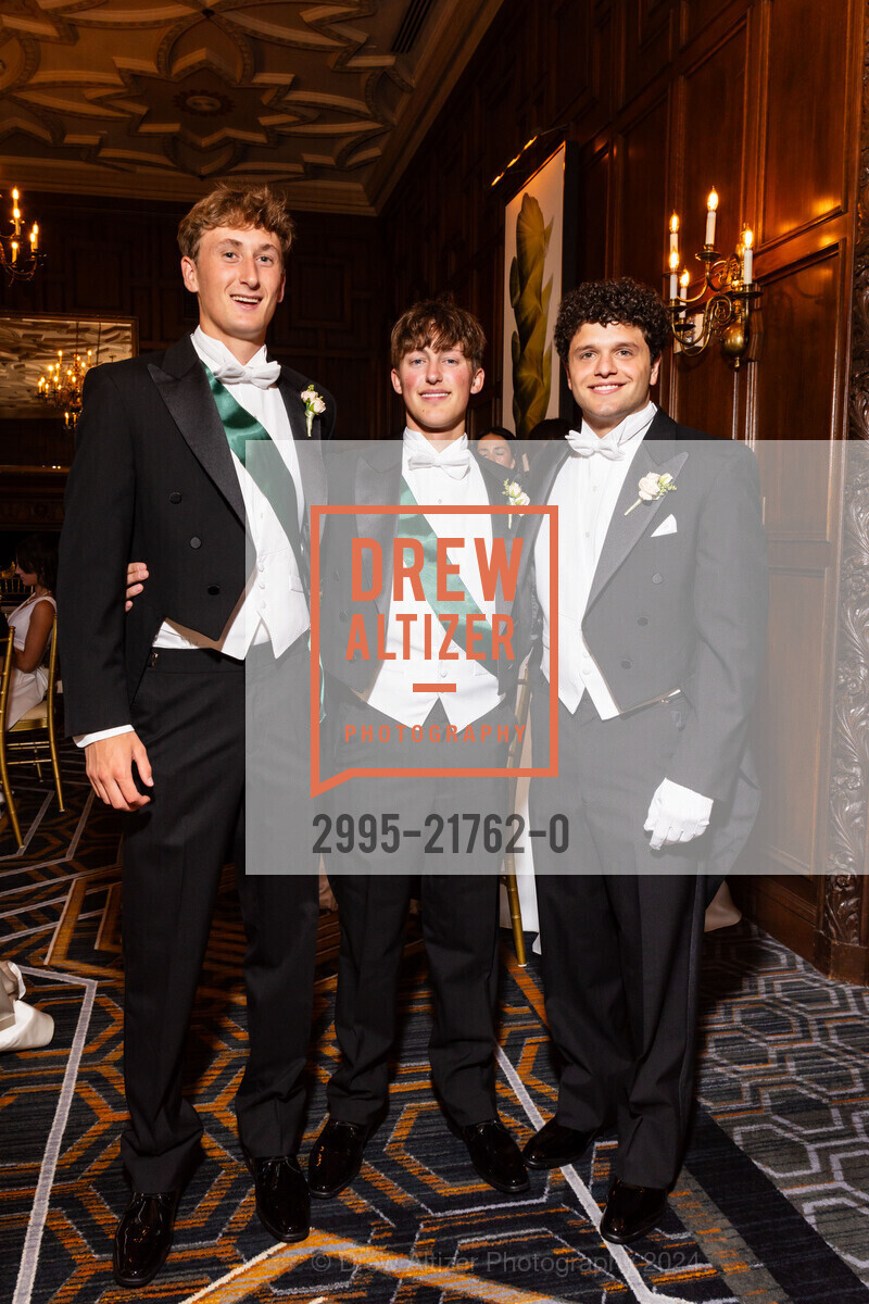 Jack Bijur, Alex DeFoor, Nicholas Dilullo, CPMC Debutante Ball 2024, The Westin St. Francis San Francisco on Union Square. 335 Powell St, SF, CA 94102 US, June 15th, 2024, Photo #2995-21762-0 Jack Bijur, Alex DeFoor, Nicholas Dilullo, Photo #2995-21762-0