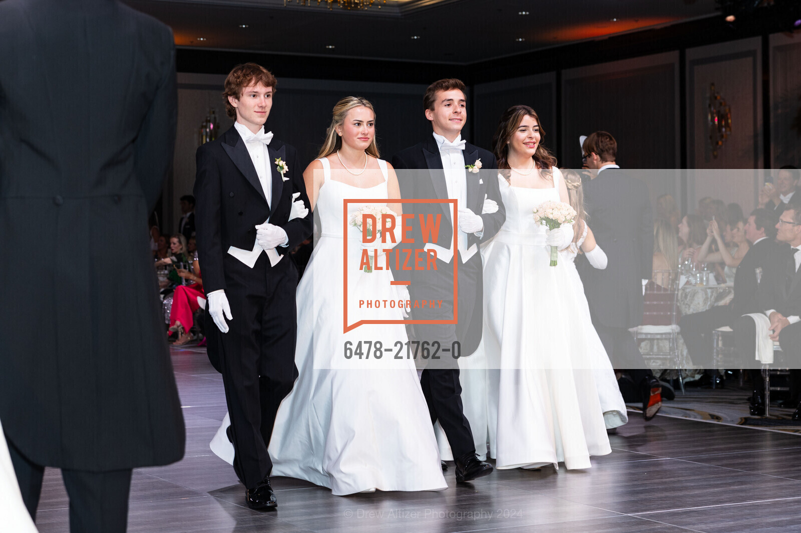 Henry Walling Martin, Elzabeth Bladen Hawthornthwaite, William John Gorman III, Elizabeth Sophia Gorman, CPMC Debutante Ball 2024, The Westin St. Francis San Francisco on Union Square. 335 Powell St, SF, CA 94102 US, June 15th, 2024, Photo #6478-21762-0 Henry Walling Martin, Elzabeth Bladen Hawthornthwaite, William John Gorman III, Elizabeth Sophia Gorman, Photo #6478-21762-0