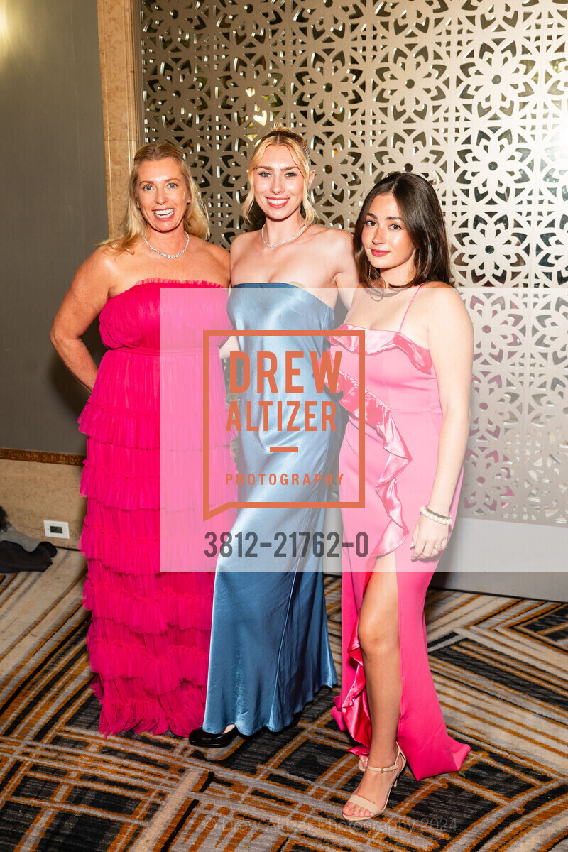 DeeDee Peterson, Fiona Peterson, Christine Moreno, CPMC Debutante Ball 2024, The Westin St. Francis San Francisco on Union Square. 335 Powell St, SF, CA 94102 US, June 15th, 2024, Photo #3812-21762-0 DeeDee Peterson, Fiona Peterson, Christine Moreno, Photo #3812-21762-0