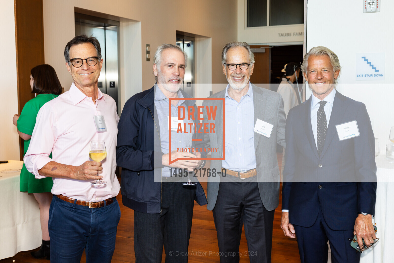 Kip Howard, Stuart Gasner, Will Parish, Peter Boyer, Ploughshares’ Annual Gala, The Commonwealth Club. 110 The Embarcadero, SF, CA 94105 US, June 24th, 2024, Photo #1495-21768-0 Kip Howard, Stuart Gasner, Will Parish, Peter Boyer, Photo #1495-21768-0