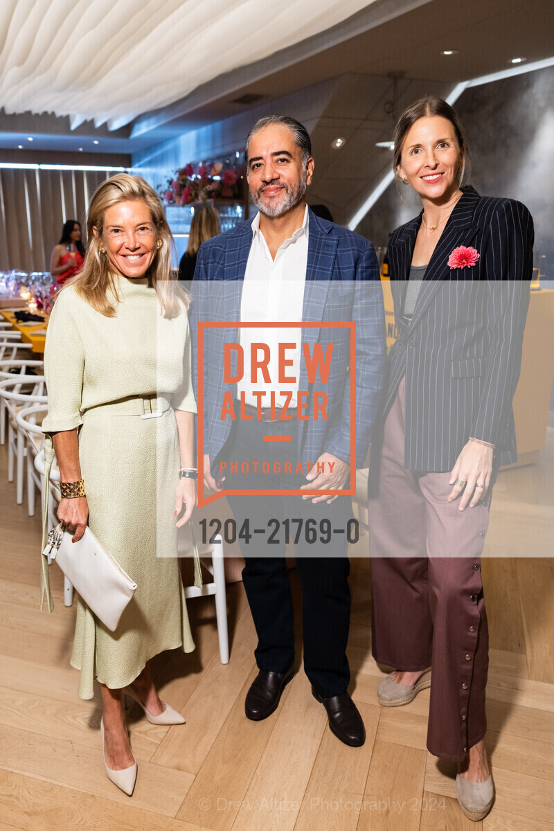 Kathryn Lasater, Nadir Shaikh, Adriana Angulo, La Grande Dame by Veuve Clicquot hosts dinner with Atelier Crenn, Atelier Crenn. 3127 Fillmore St, SF, CA 94123 US, June 26th, 2024, Photo #1204-21769-0 Kathryn Lasater, Nadir Shaikh, Adriana Angulo, Photo #1204-21769-0