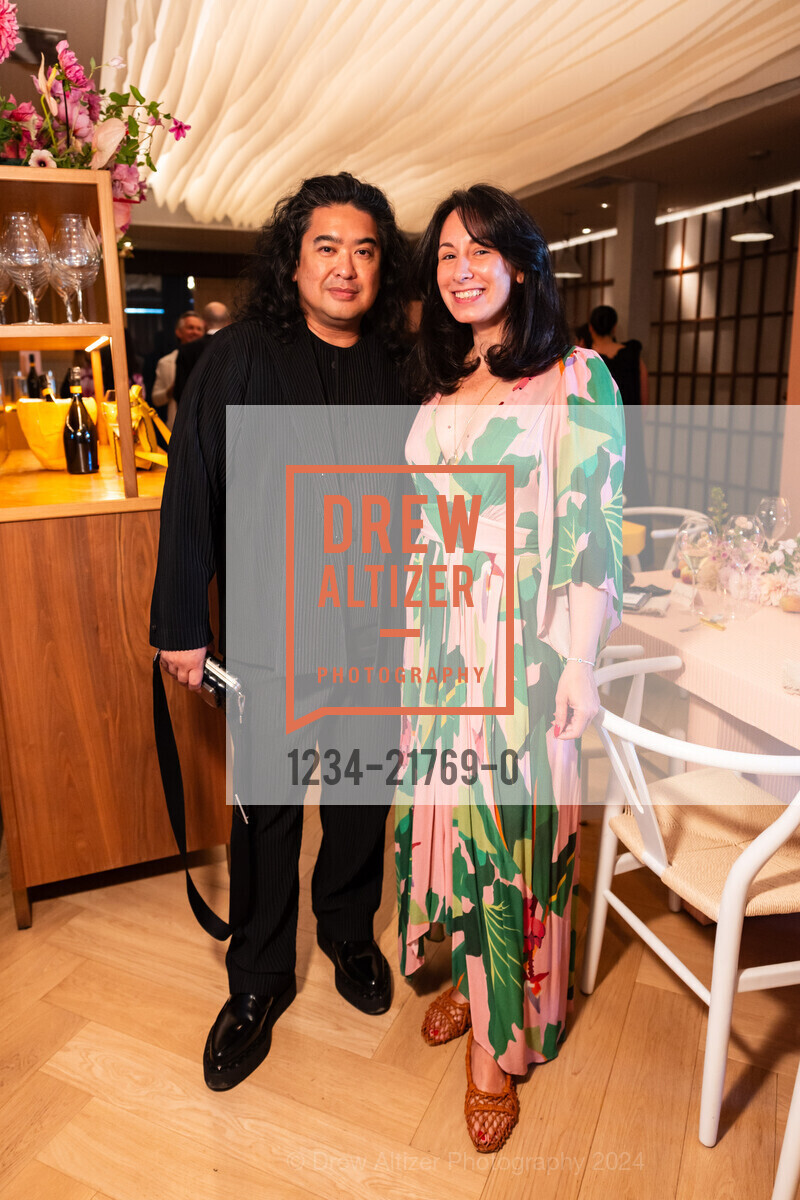 Steve Campo, Melissa Alba, La Grande Dame by Veuve Clicquot hosts dinner with Atelier Crenn, Atelier Crenn. 3127 Fillmore St, SF, CA 94123 US, June 26th, 2024, Photo #1234-21769-0 Steve Campo, Melissa Alba, Photo #1234-21769-0