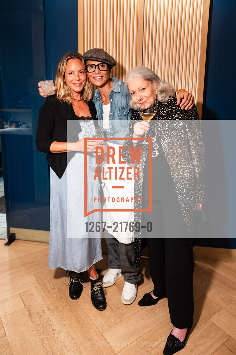 Maria Bello, Dominique Crenn, Denise Hale, La Grande Dame by Veuve Clicquot hosts dinner with Atelier Crenn, Atelier Crenn. 3127 Fillmore St, SF, CA 94123 US, June 26th, 2024, Photo #1267-21769-0 Maria Bello, Dominique Crenn, Denise Hale, Photo #1267-21769-0