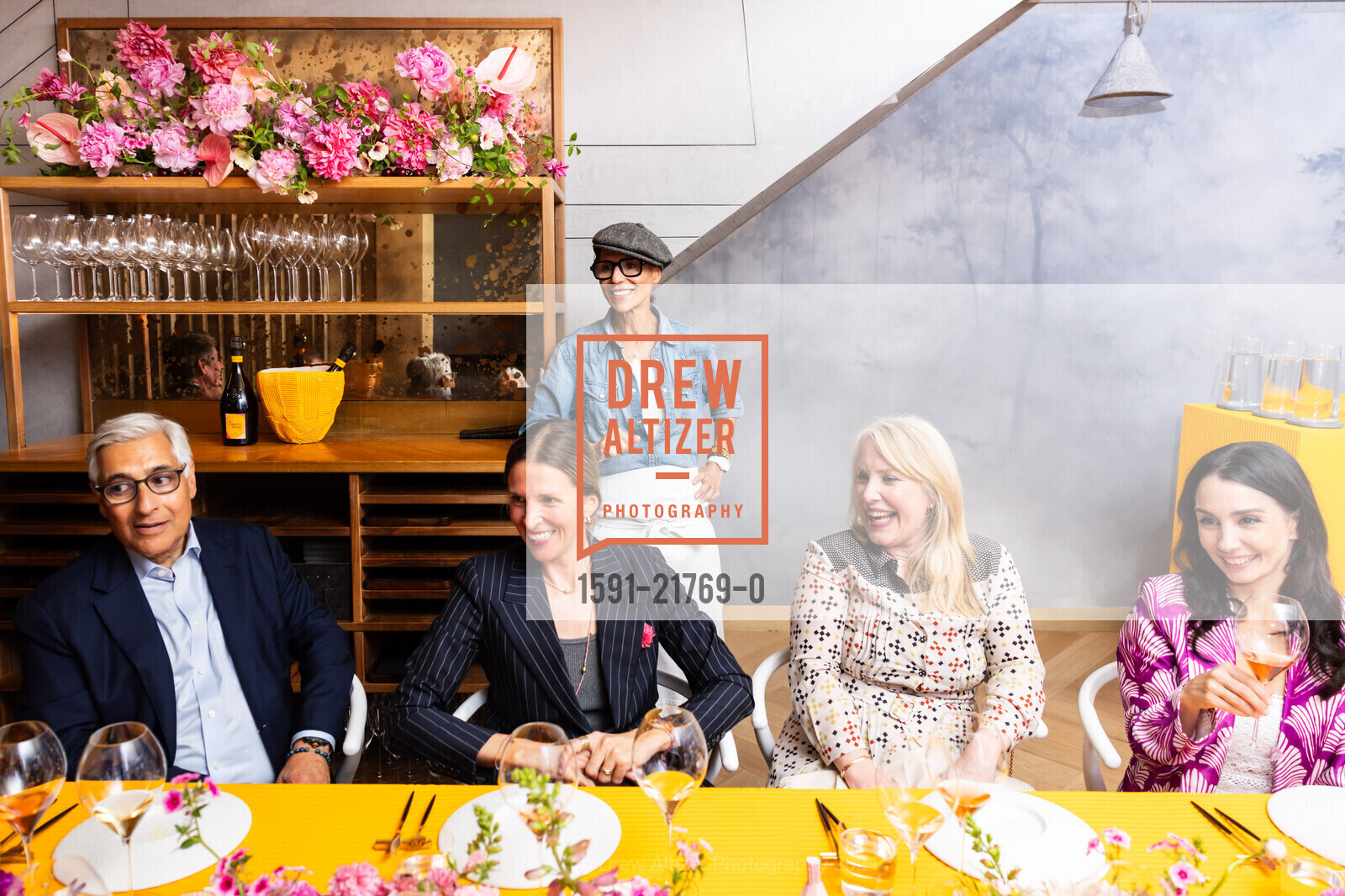 David Shimmon, Adriana Angulo, Dominique Crenn, Autumn O'Keefe, Tamara Rojo, La Grande Dame by Veuve Clicquot hosts dinner with Atelier Crenn, Atelier Crenn. 3127 Fillmore St, SF, CA 94123 US, June 26th, 2024, Photo #1591-21769-0 David Shimmon, Adriana Angulo, Dominique Crenn, Autumn O'Keefe, Tamara Rojo, Photo #1591-21769-0