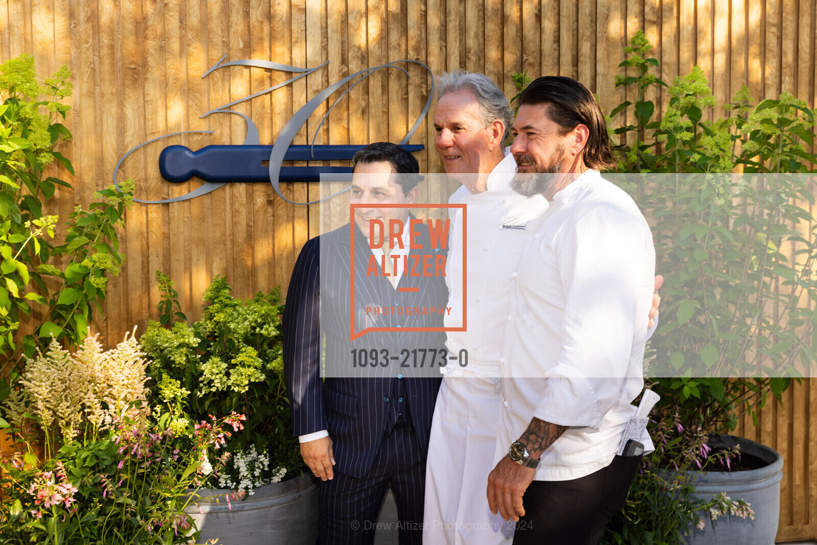 Michael Minnillo, Thomas Keller, David Breeden, THE FRENCH LAUNDRY'S 30th Anniversary Celebration, The French Laundry. 6640 Washington St, Yountville, CA 94599 US, July 6th, 2024, Photo #1093-21773-0 Michael Minnillo, Thomas Keller, David Breeden, Photo #1093-21773-0