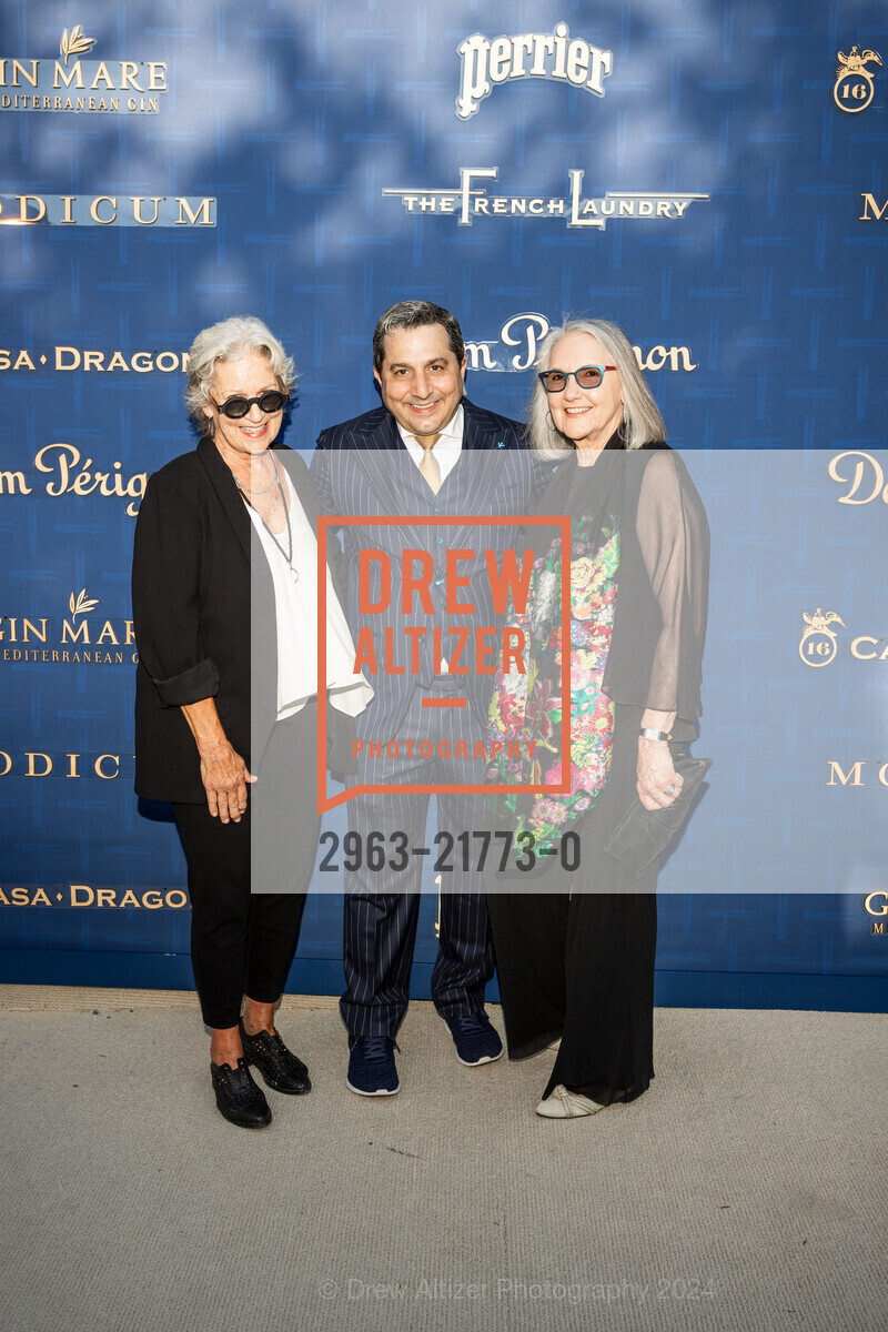Deborah Jones, Michael Minnillo, Susie Heller, THE FRENCH LAUNDRY'S 30th Anniversary Celebration, The French Laundry. 6640 Washington St, Yountville, CA 94599 US, July 6th, 2024, Photo #2963-21773-0 Deborah Jones, Michael Minnillo, Susie Heller, Photo #2963-21773-0