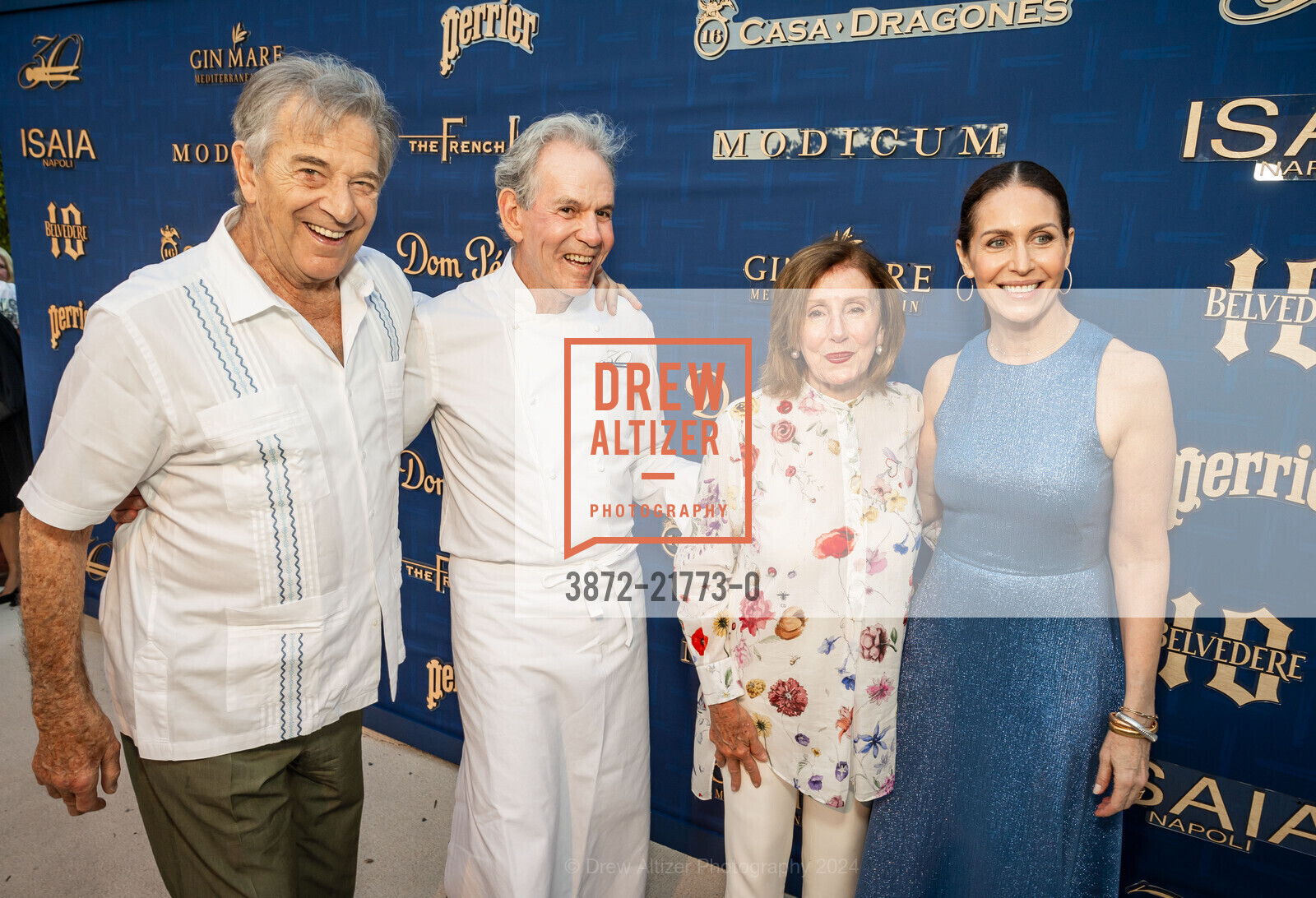 Paul Pelosi, Thomas Keller, Nancy Pelosi, Laura Cunningham, THE FRENCH LAUNDRY'S 30th Anniversary Celebration, The French Laundry. 6640 Washington St, Yountville, CA 94599 US, July 6th, 2024, Photo #3872-21773-0 Paul Pelosi, Thomas Keller, Nancy Pelosi, Laura Cunningham, Photo #3872-21773-0